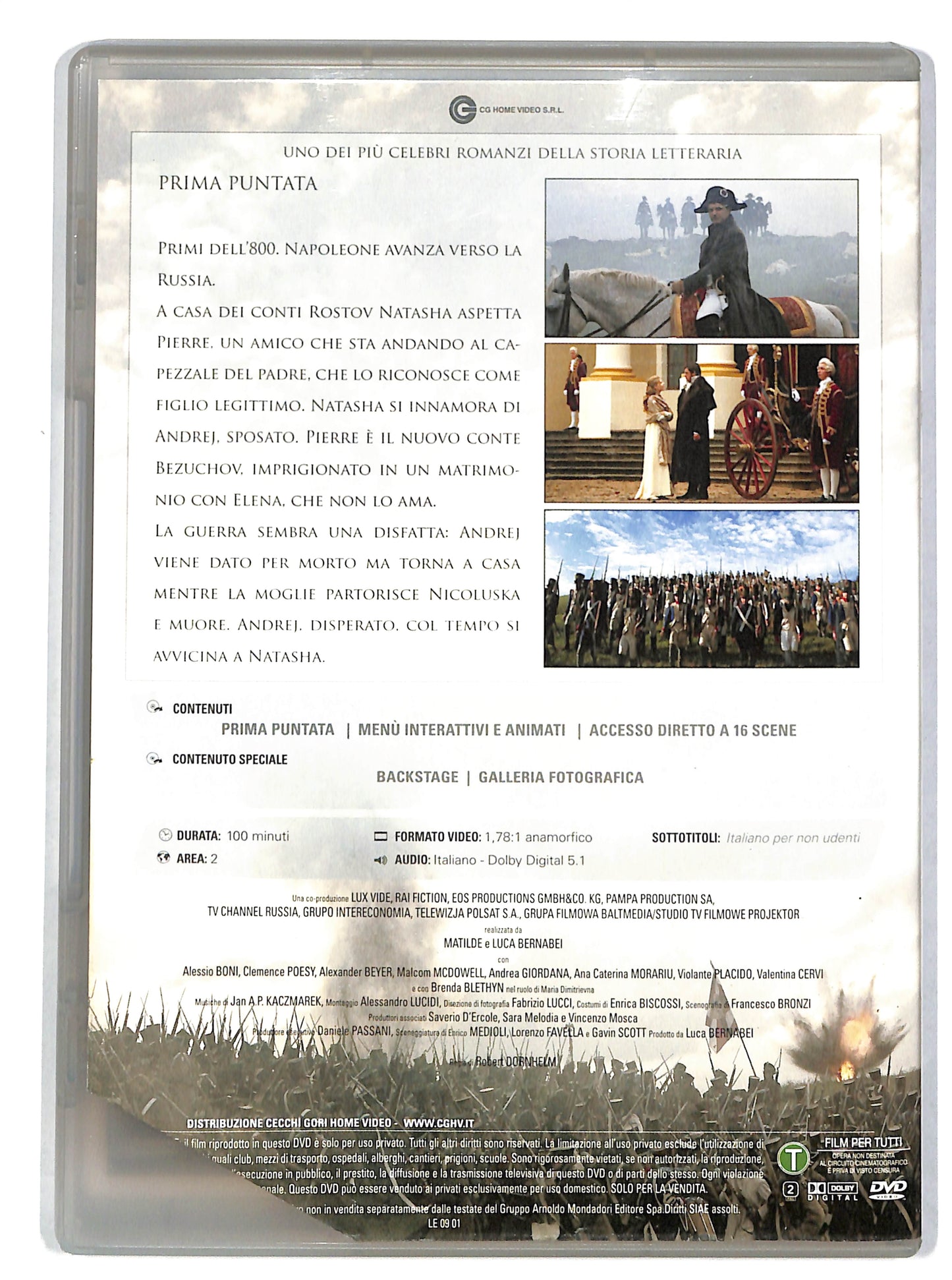 EBOND Guerra e pace prima puntata EDITORIALE DVD DB740114