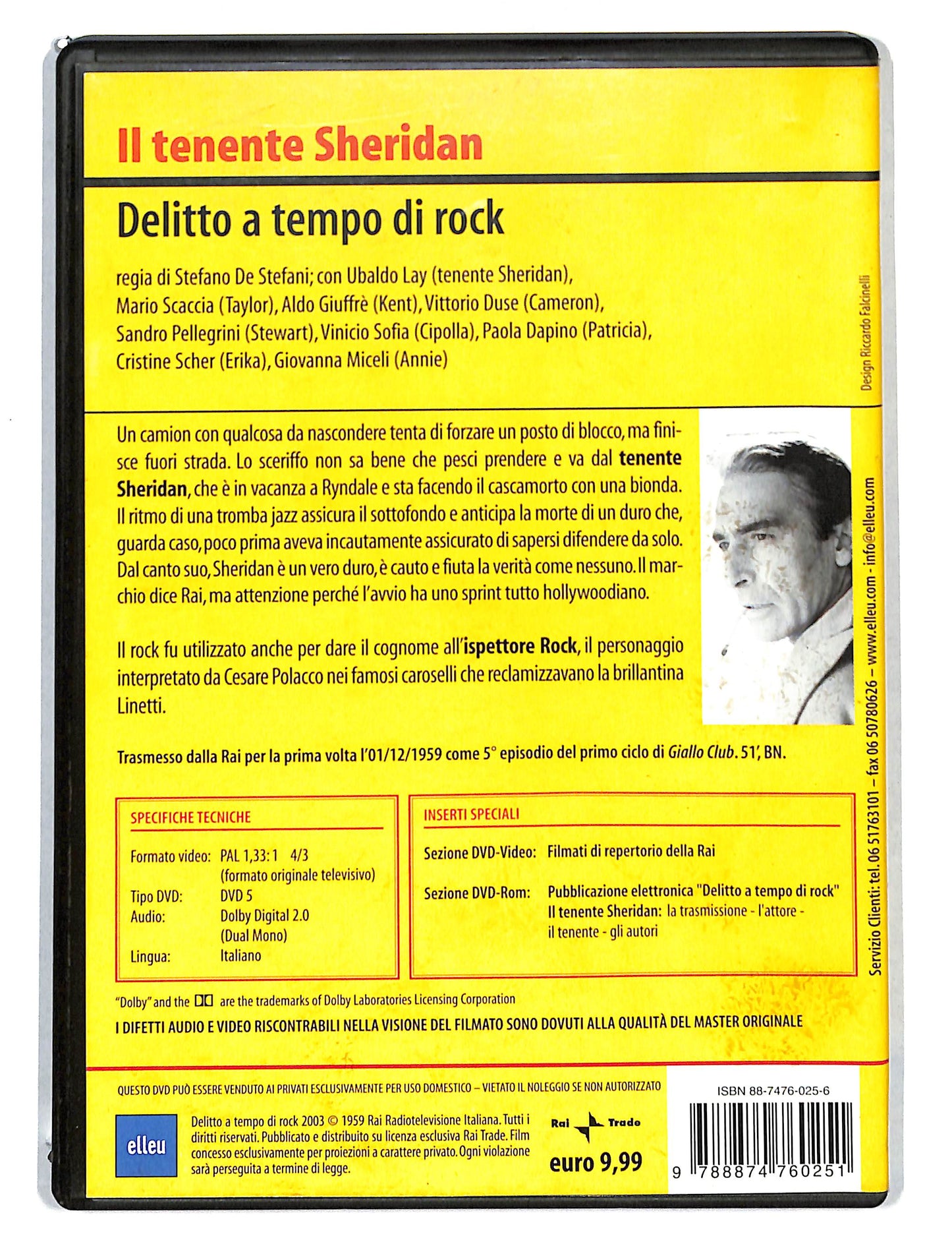 EBOND Il tenente Sheridan delitto a tempo di rock EDITORIALE DVD DB740118