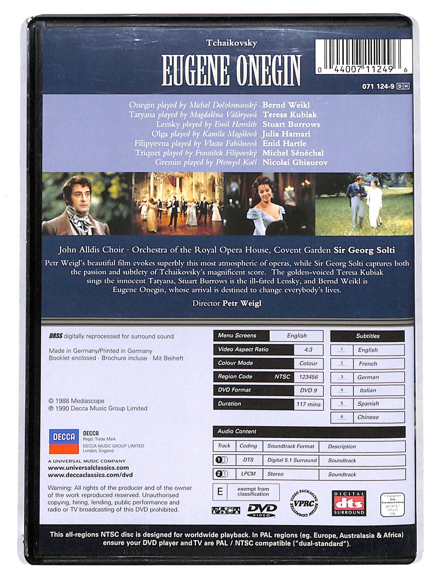 EBOND Tchaikovsky Eugene Onegin DVD DB740120