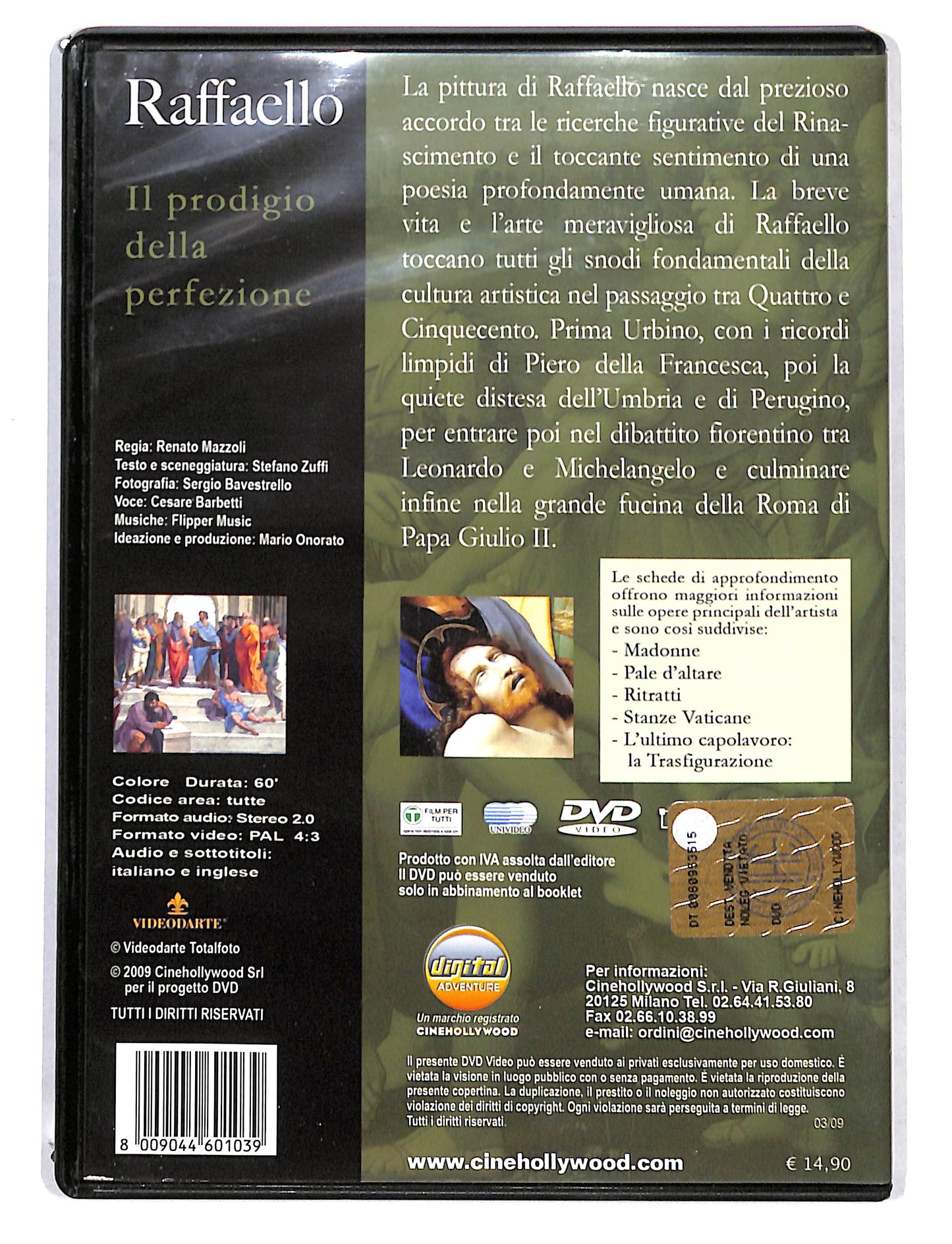 EBOND Raffaello il prodigio della perfezione EDITORIALE DVD DB740126