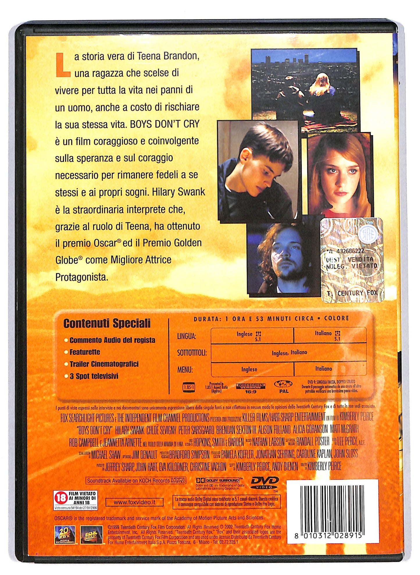 EBOND Boys Don't Cry NOLEGGIO DVD DB740362