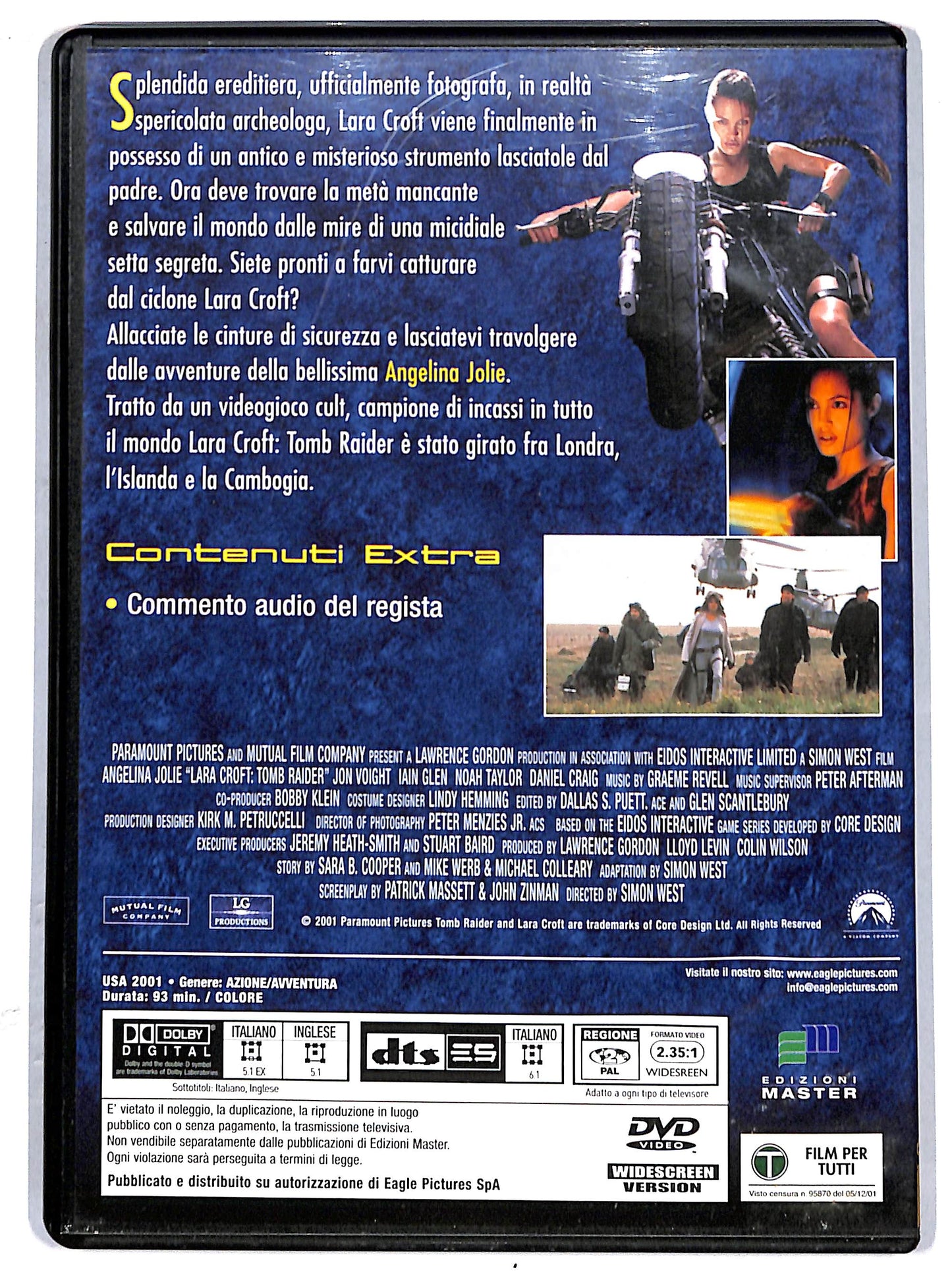 EBOND Lara Croft: Tomb Raider EDITORIALE DVD DB740604