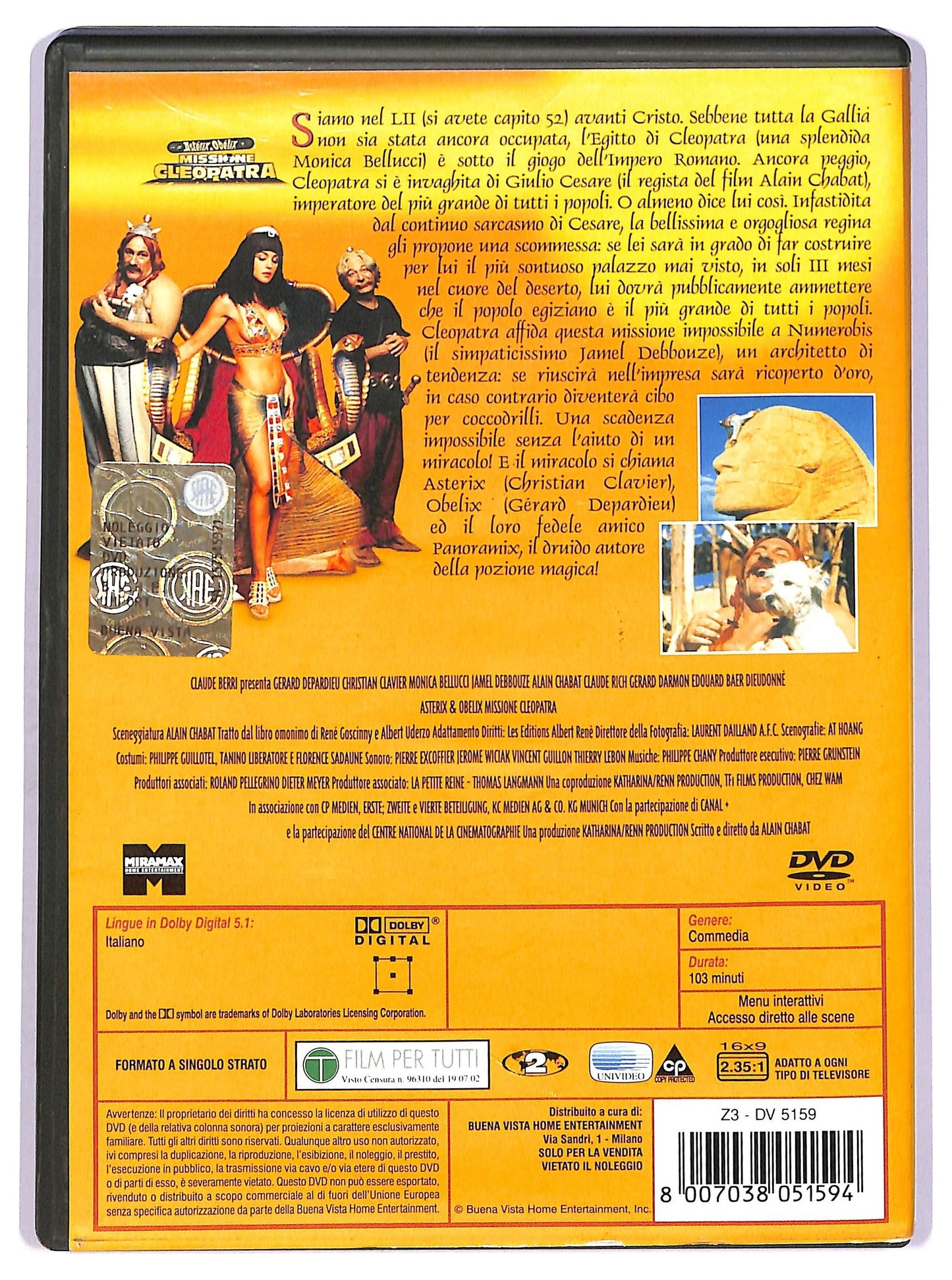 EBOND Asterix e Obelix missione cleopatra EDITORIALE DVD DB740613