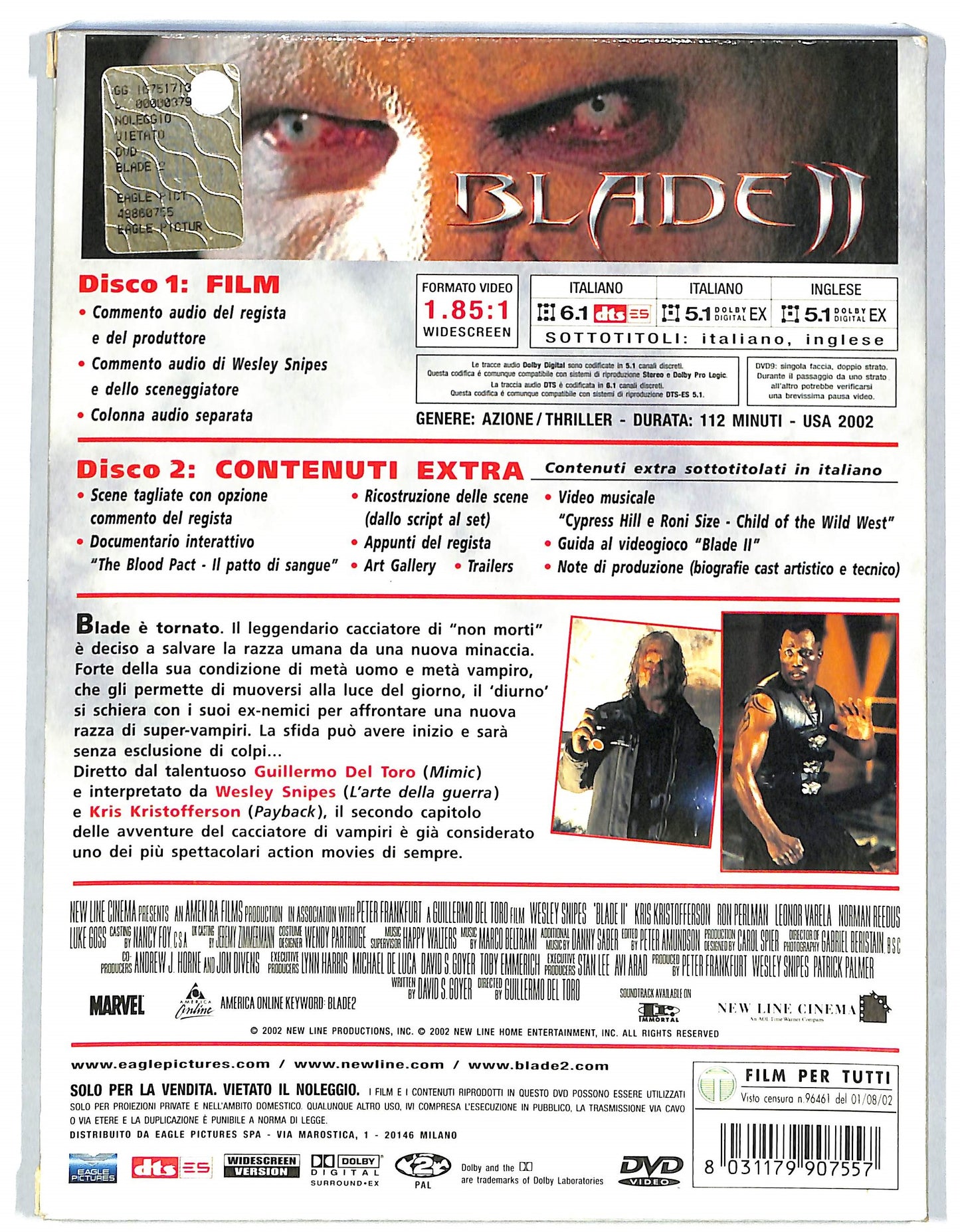 EBOND Blade 2 (2 dischi) DIGIPACK DVD DB740635