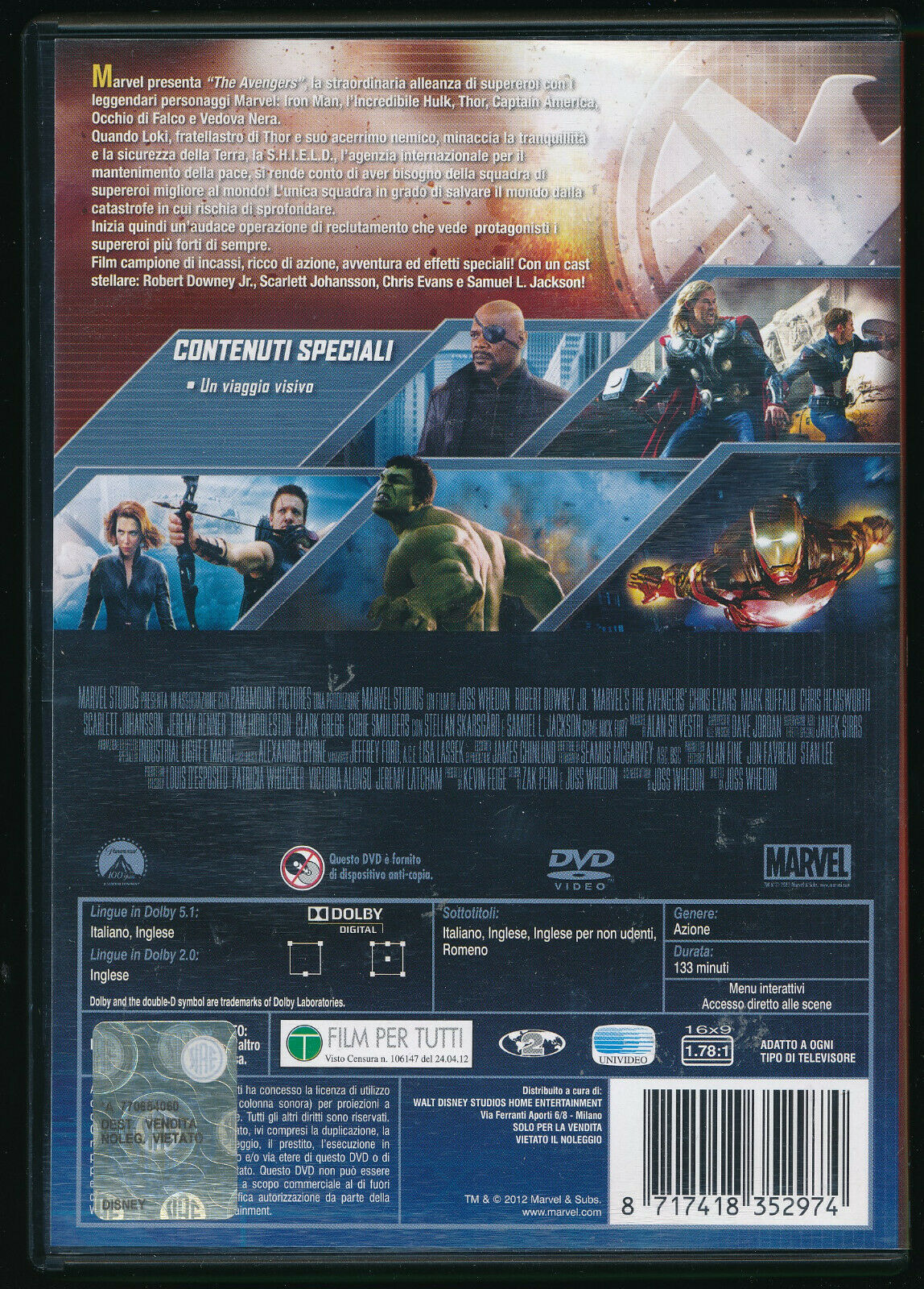 EBOND The Avengers D NOLEGGIO DVD DB740826