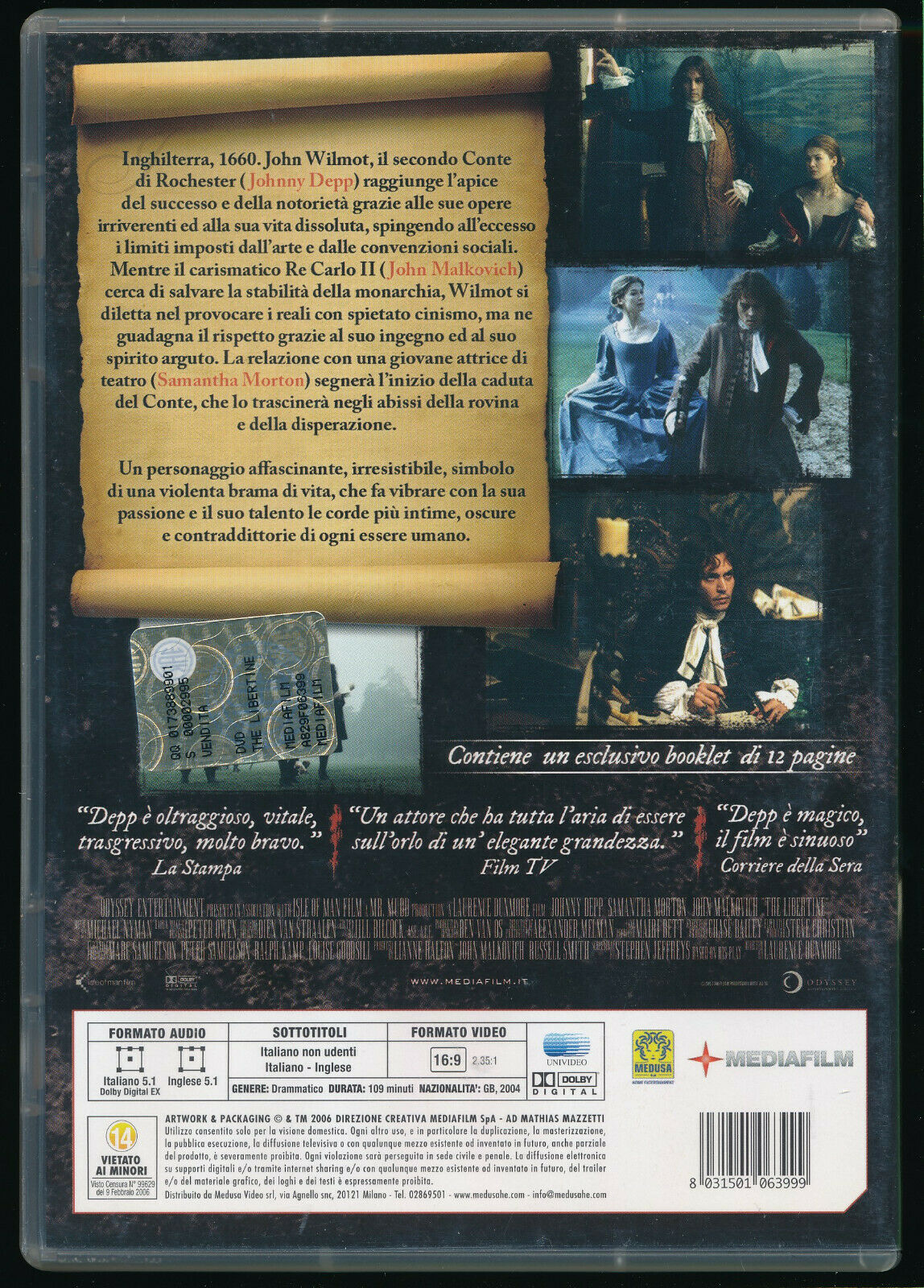 EBOND The Libertine NOLEGGIO DVD DB740838