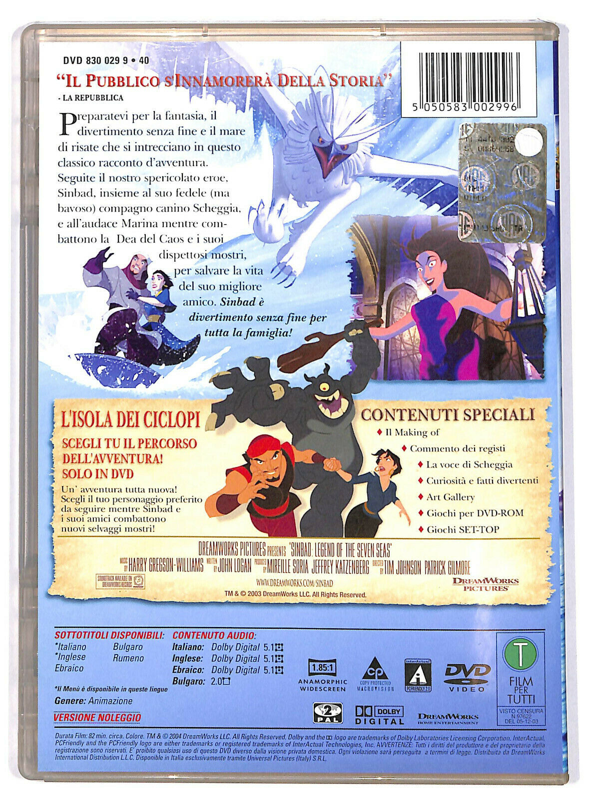 EBOND Sinbad - La Leggenda Dei Sette Mari Ex Noleggio DVD DB741105