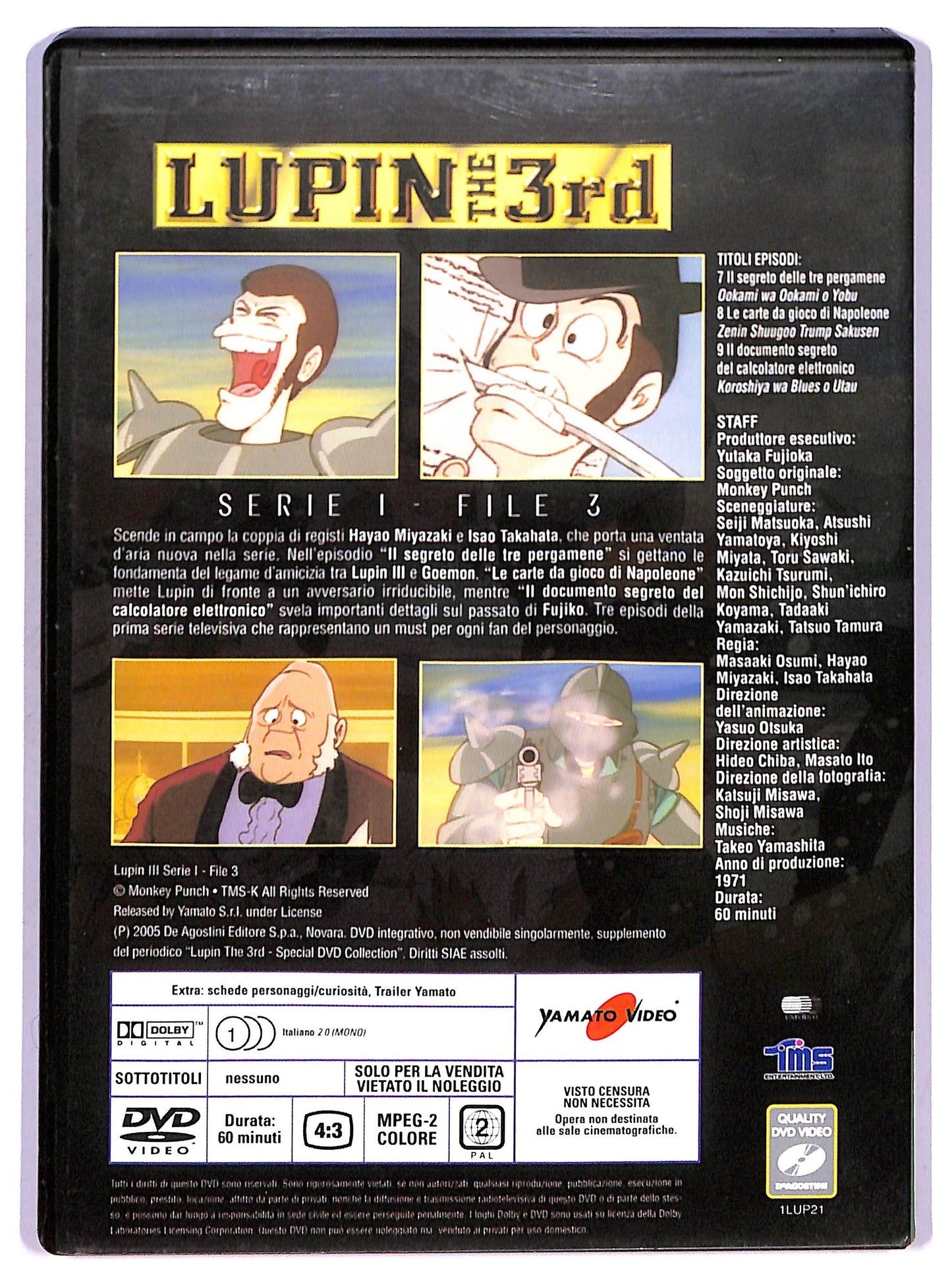 EBOND Lupin The 3 rd Serie File 3 EDITORIALE DVD DB741111