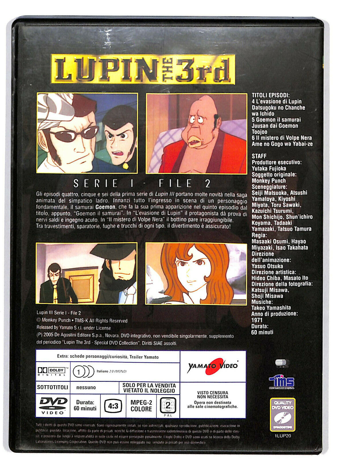EBOND Lupin The 3rd Serie 1 File 2 Special Collection Editoriale DVD DB741113