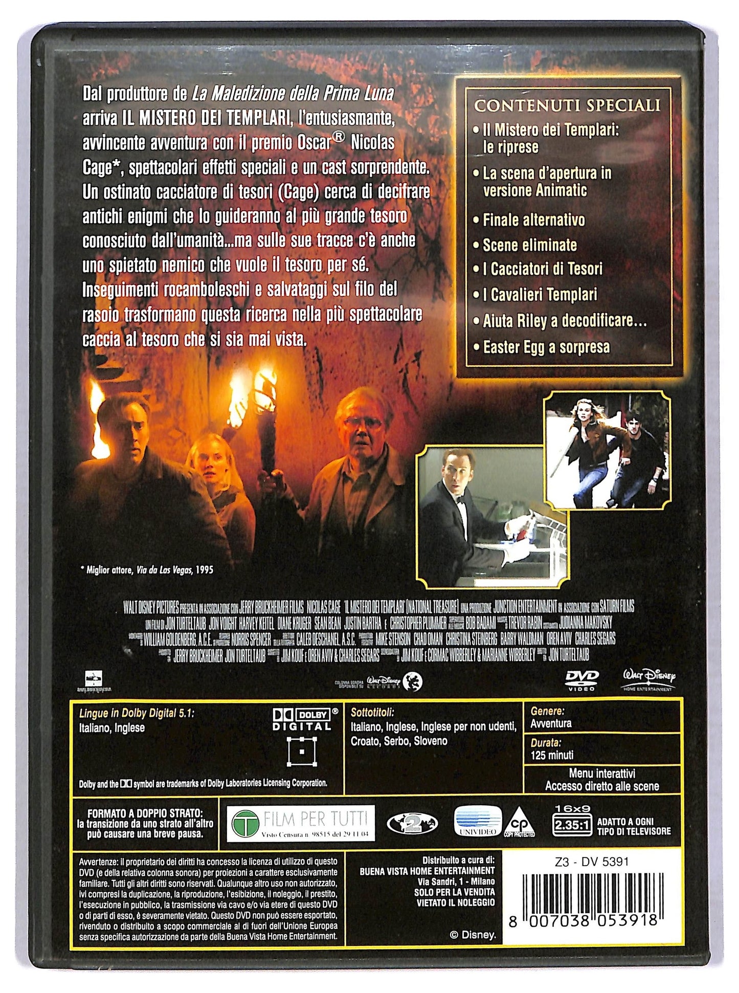 EBOND il mistero dei templari DVD DB741125