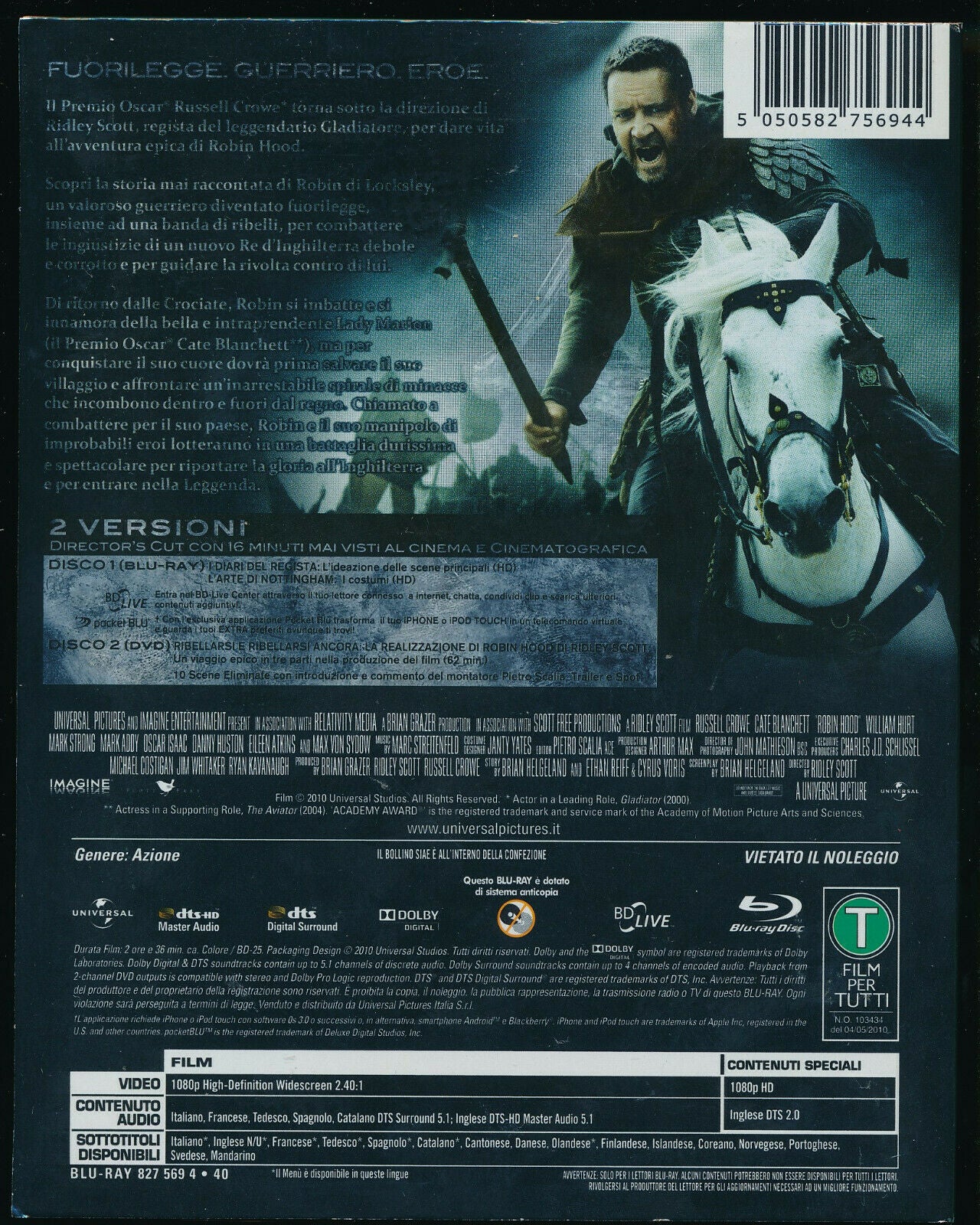 EBOND Robin Hood BLURAY DVD DB741159
