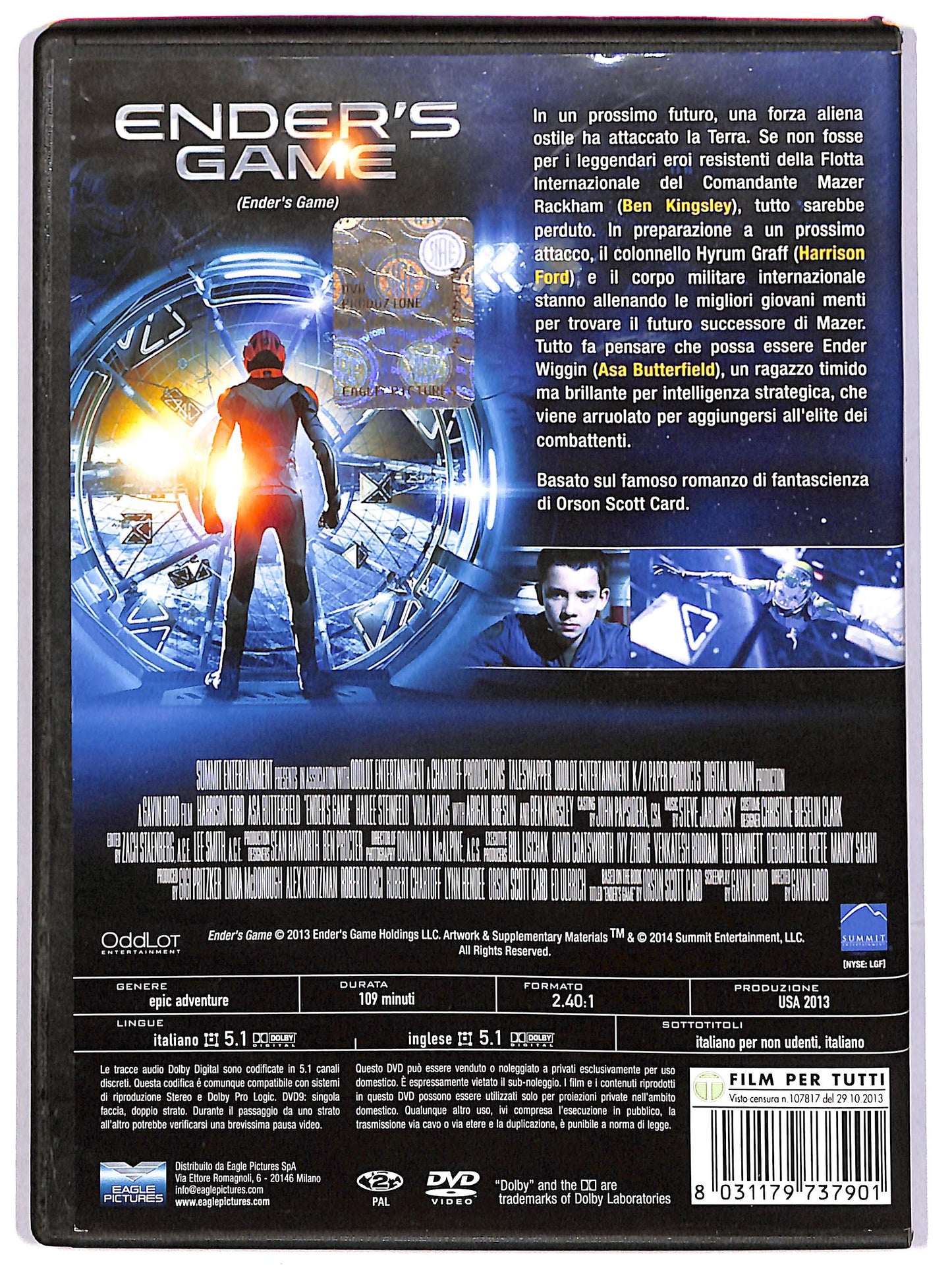 EBOND Ender's Game NOLEGGIO DVD DB741416