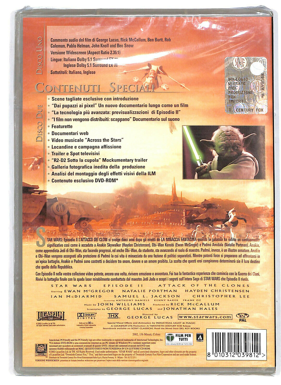 EBOND Star Wars 2 - L'attacco Dei Cloni DVD DB741448