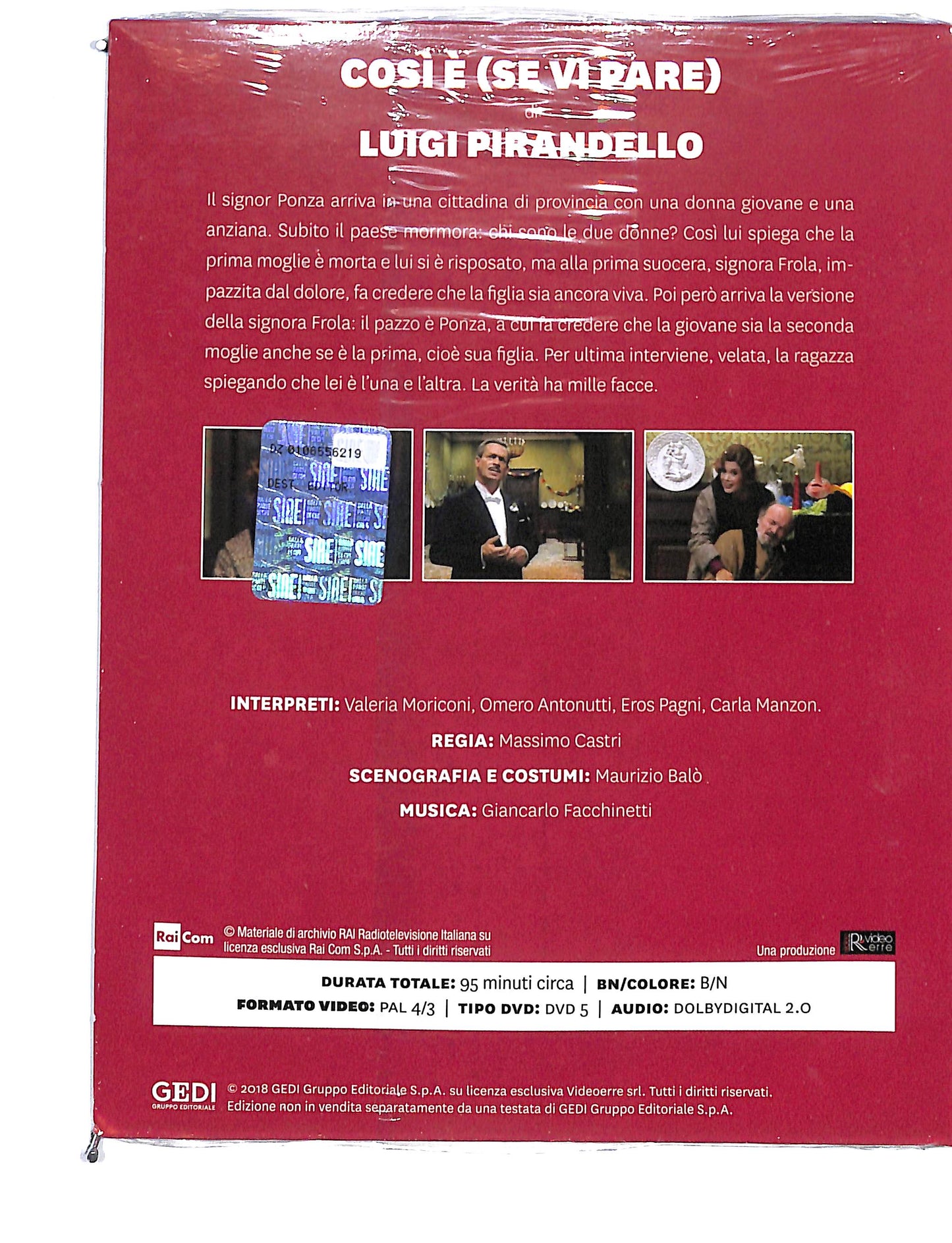EBOND Luigi Pirandello cosi e ( se vi pare) vol.9 EDITORIALE DVD DB741832