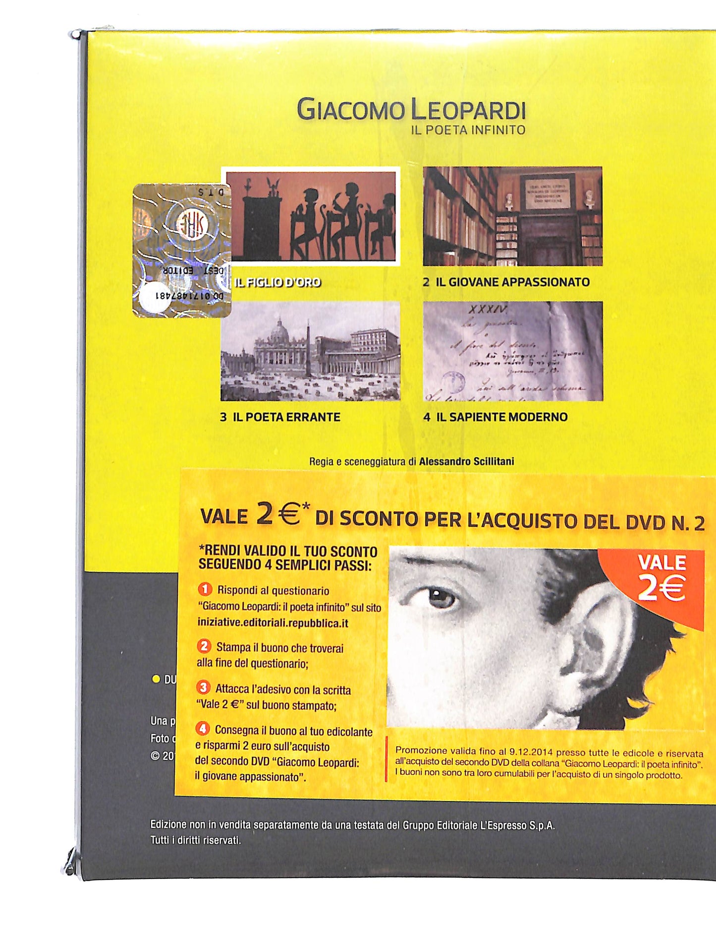 EBOND Giacomo Leopardi il figlio d'oro vol.1 EDITORIALE DVD DB741840