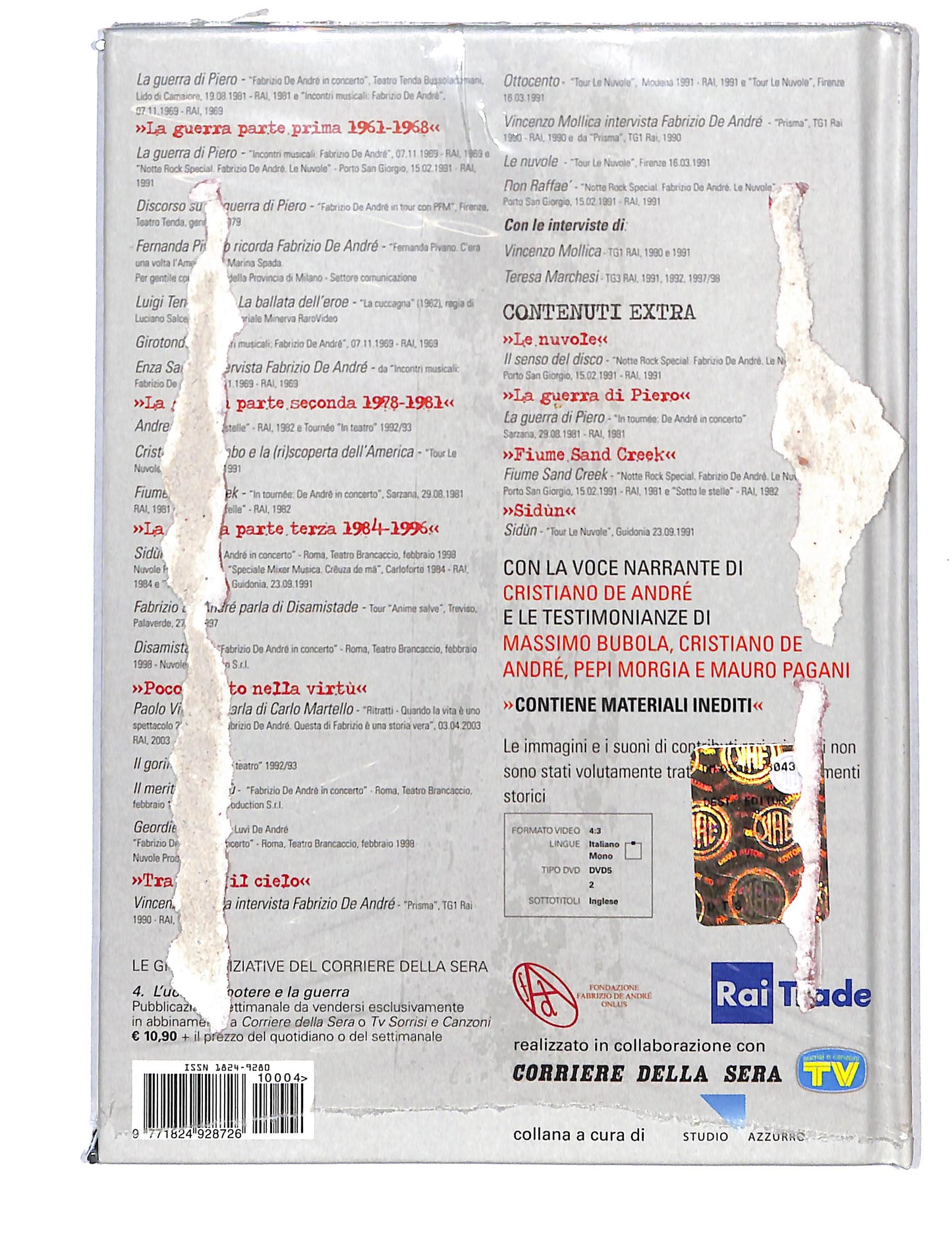 EBOND Fabrizio de andre - l'uomo il potere e la guerra vol.4 DVD DB741854