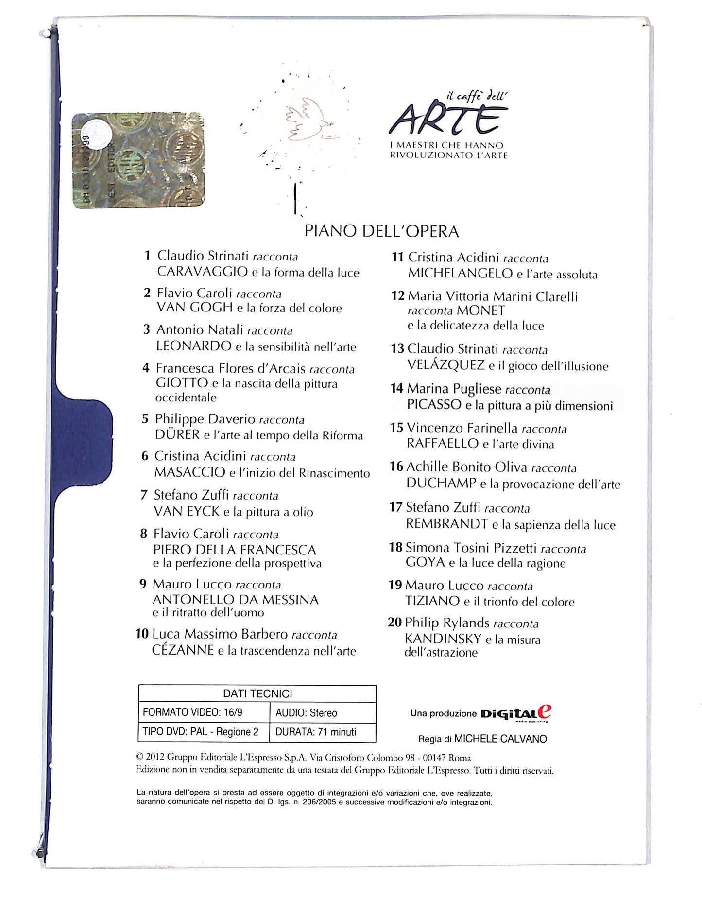 EBOND Il Caffe dell'arte vol.14 Marina Pugliese racconta Picasso DVD DB741855