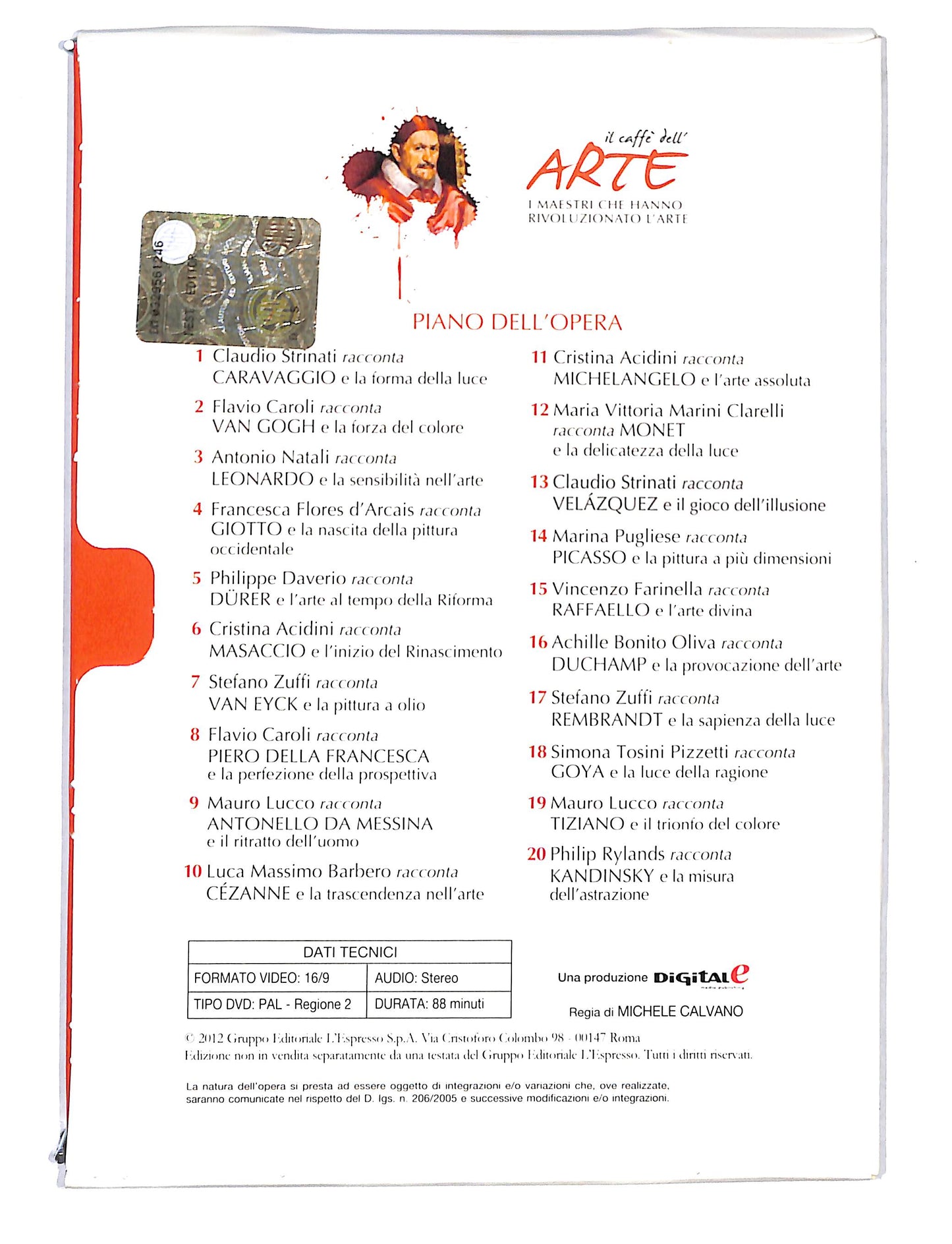 EBOND Il Caffe dell'arte vol.13 Claudio Strinati racconta Velazquez DVD DB741856