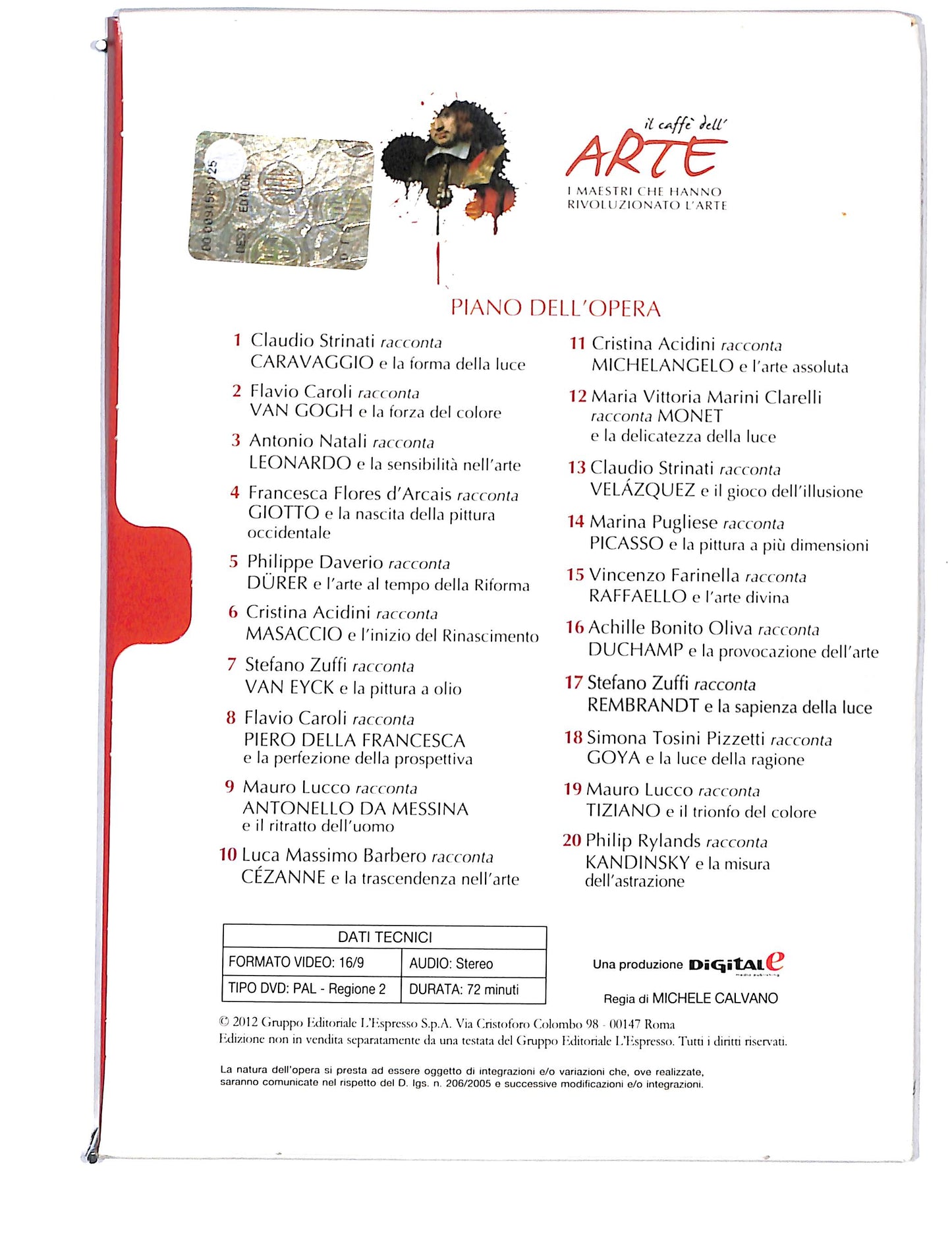 EBOND Il Caffe dell'arte vol.17 Stefano Zuffi racconta Rembrandt DVD DB741857