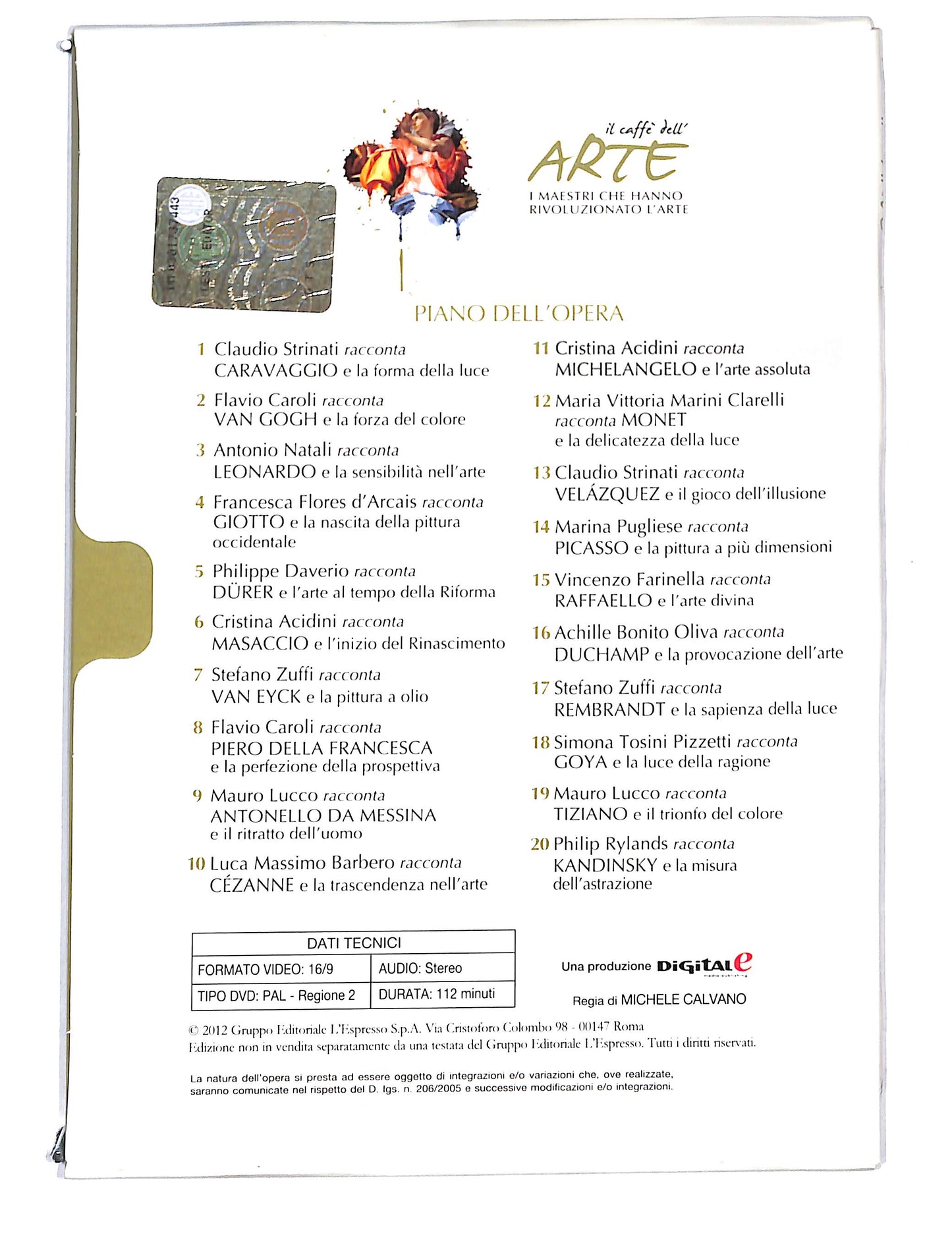 EBOND Il Caffe dell'arte vol.11 Acidini racconta Michelangelo DVD DB741860