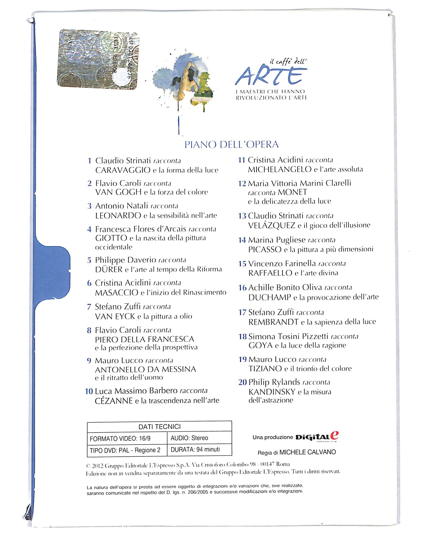 EBOND Il Caffe dell'arte vol.10 Barbero racconta Cazanne DVD DB741861