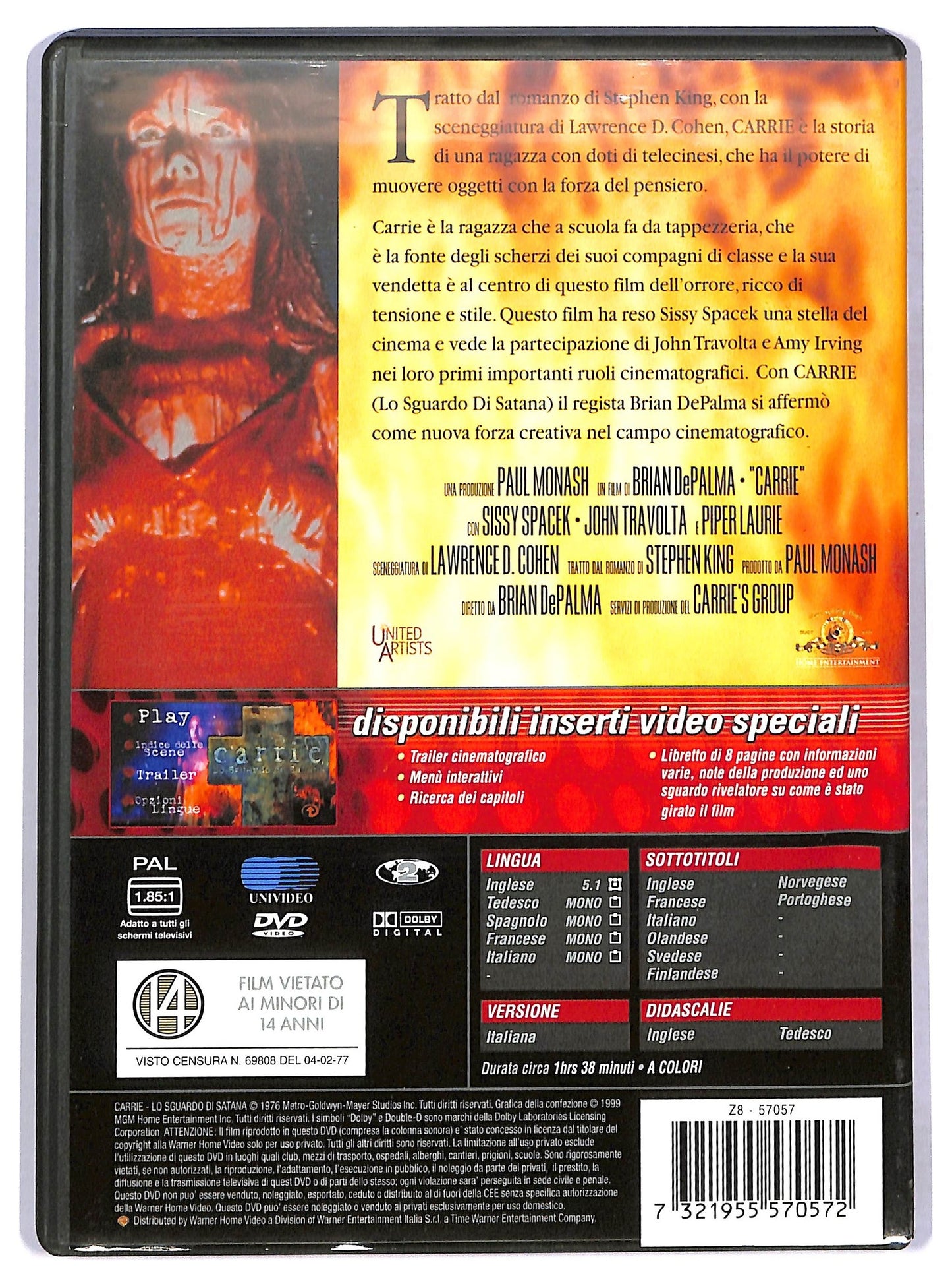 EBOND Carrie - Lo Sguardo Di Satana DVD DB742305