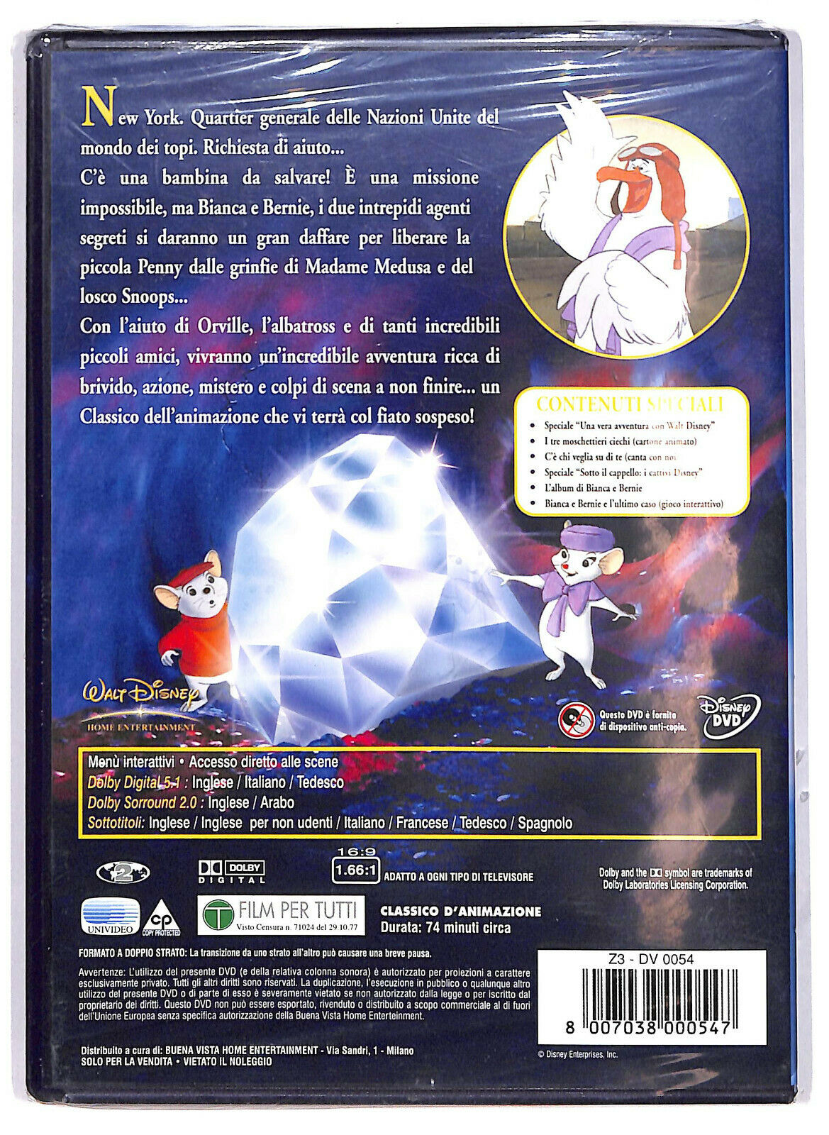 EBOND Le Avventure Di Bianca e Bernie DVD DB742436