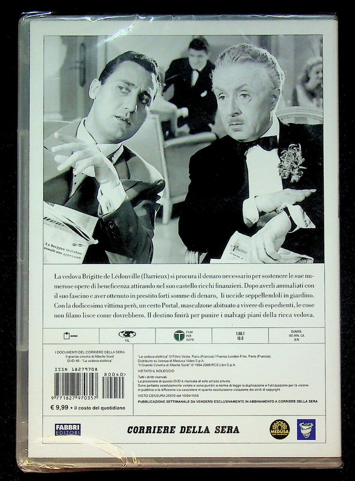 EBOND La Vedova Elettrica Il Grande Cinema Di Alberto Sordi DVD DB742442