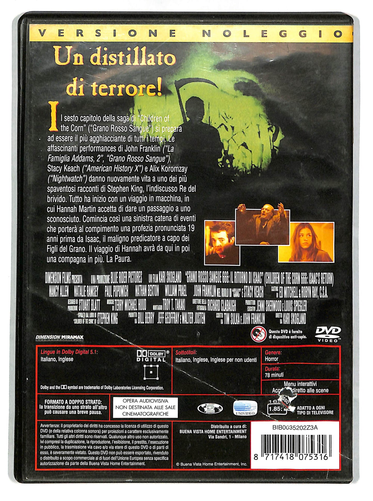 EBOND Children of the Corn 666 - Il ritorno di Isaac Noleggio DVD DB742609