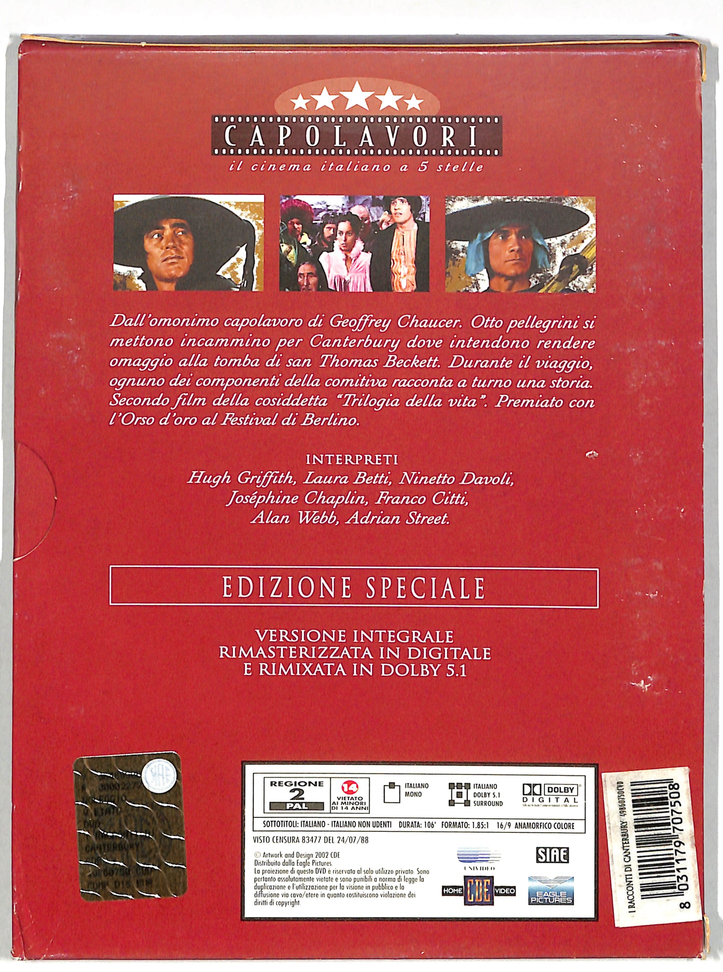 EBOND I Racconti Di Canterbury DIGIPACK DVD DB743623