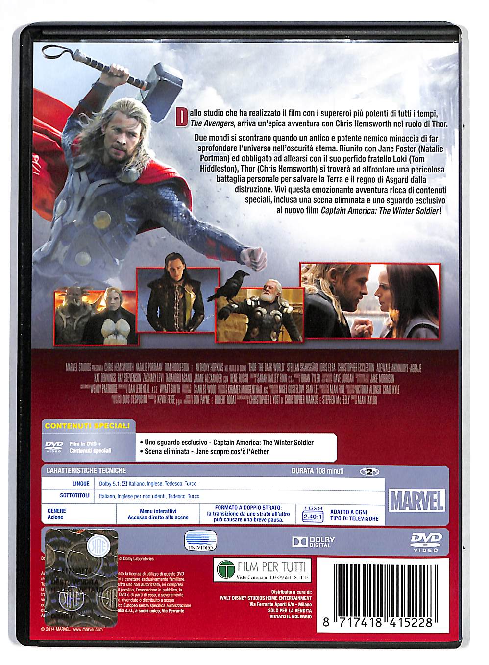 EBOND Thor the dark world NOLEGGIO DVD DB744109