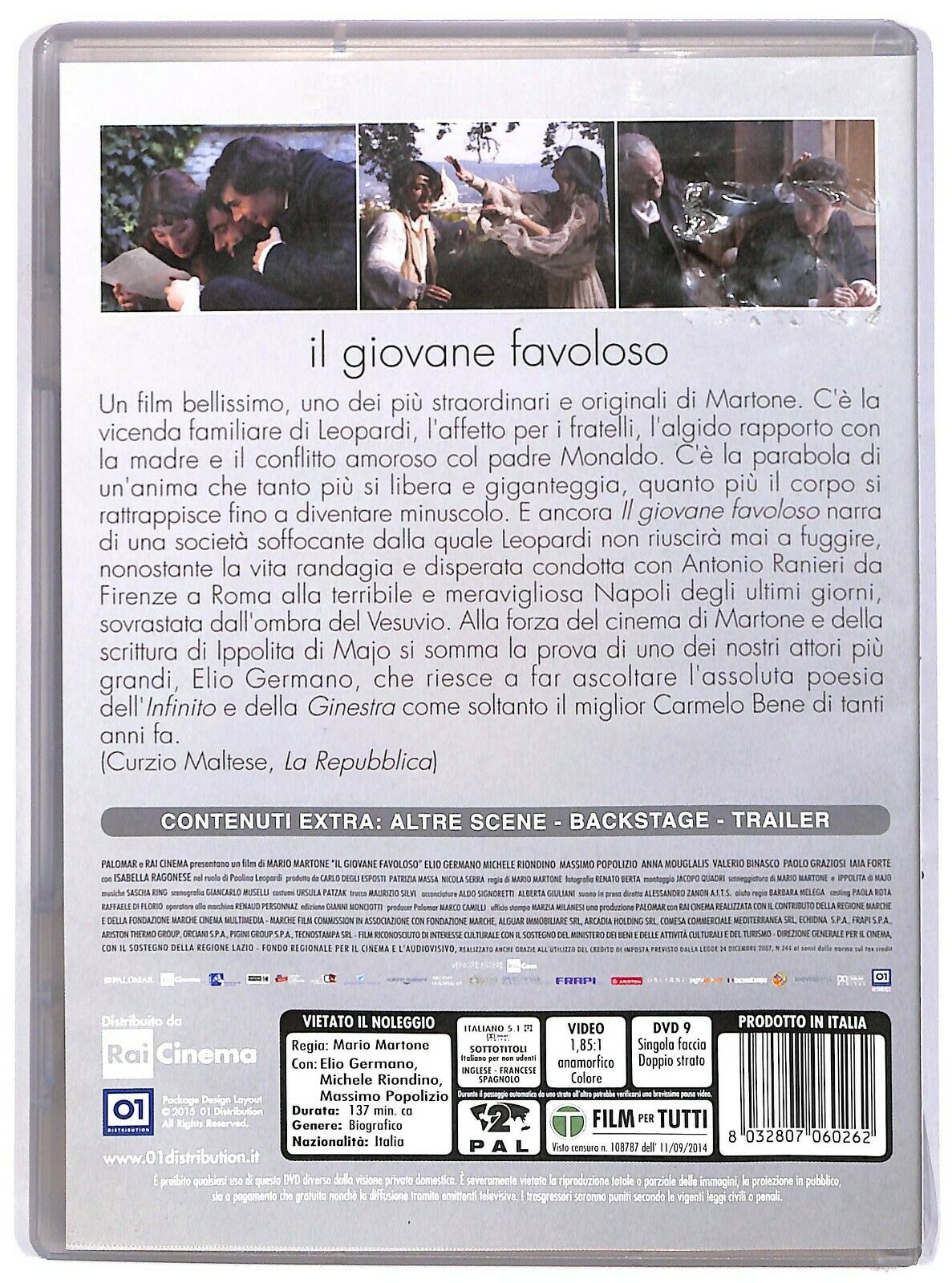 EBOND Il Giovane Favoloso Con Elio Germano NOLEGGIO DVD DB744122
