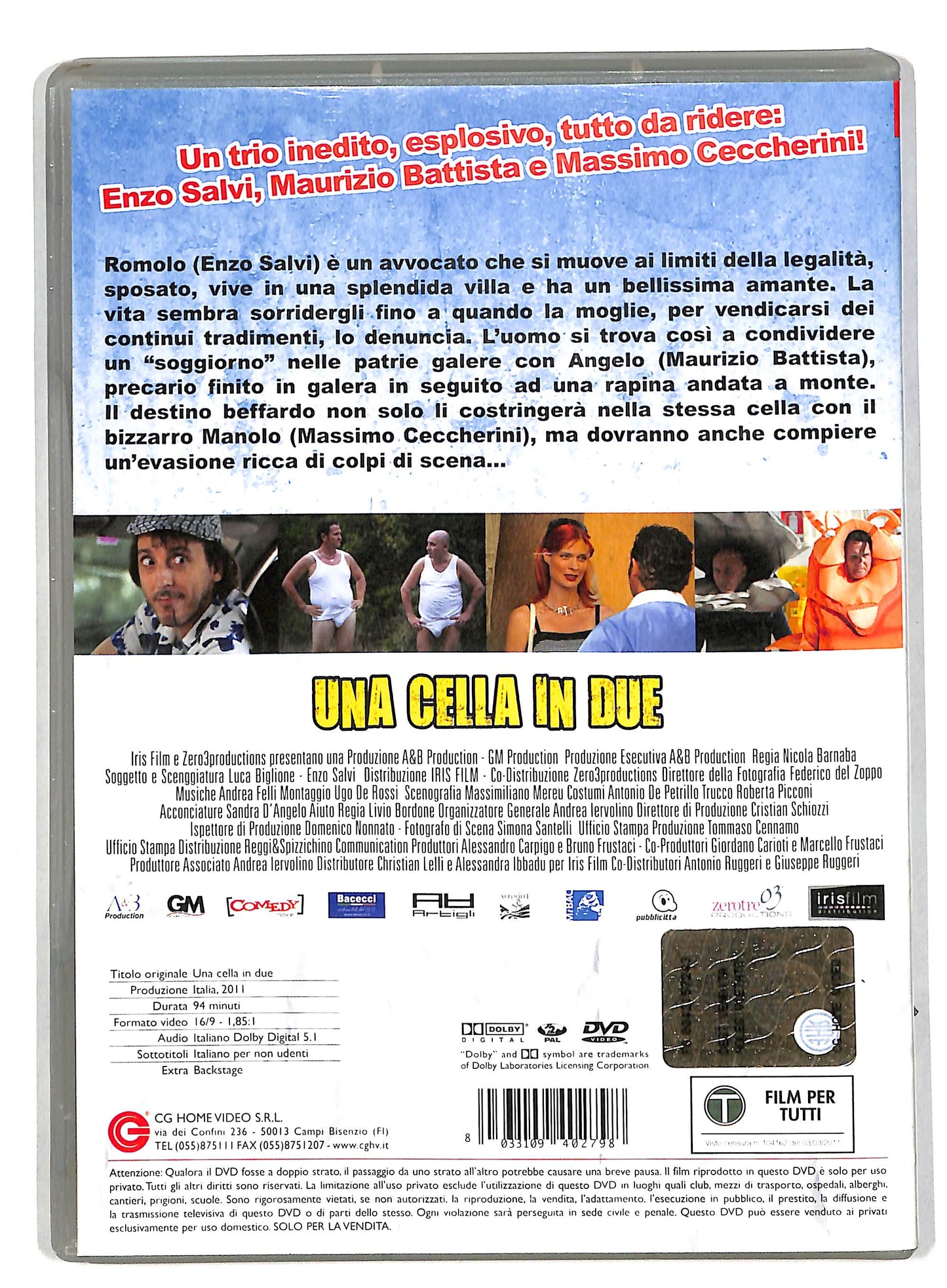 EBOND Una cella in due NOLEGGIO DVD DB744139