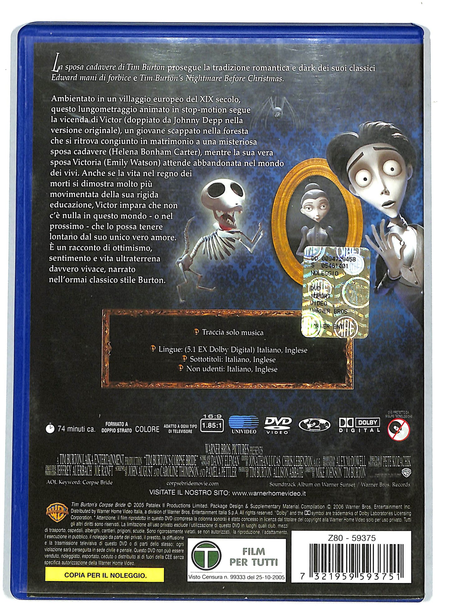 EBOND La sposa cadavere NOLEGGIO DVD DB744152