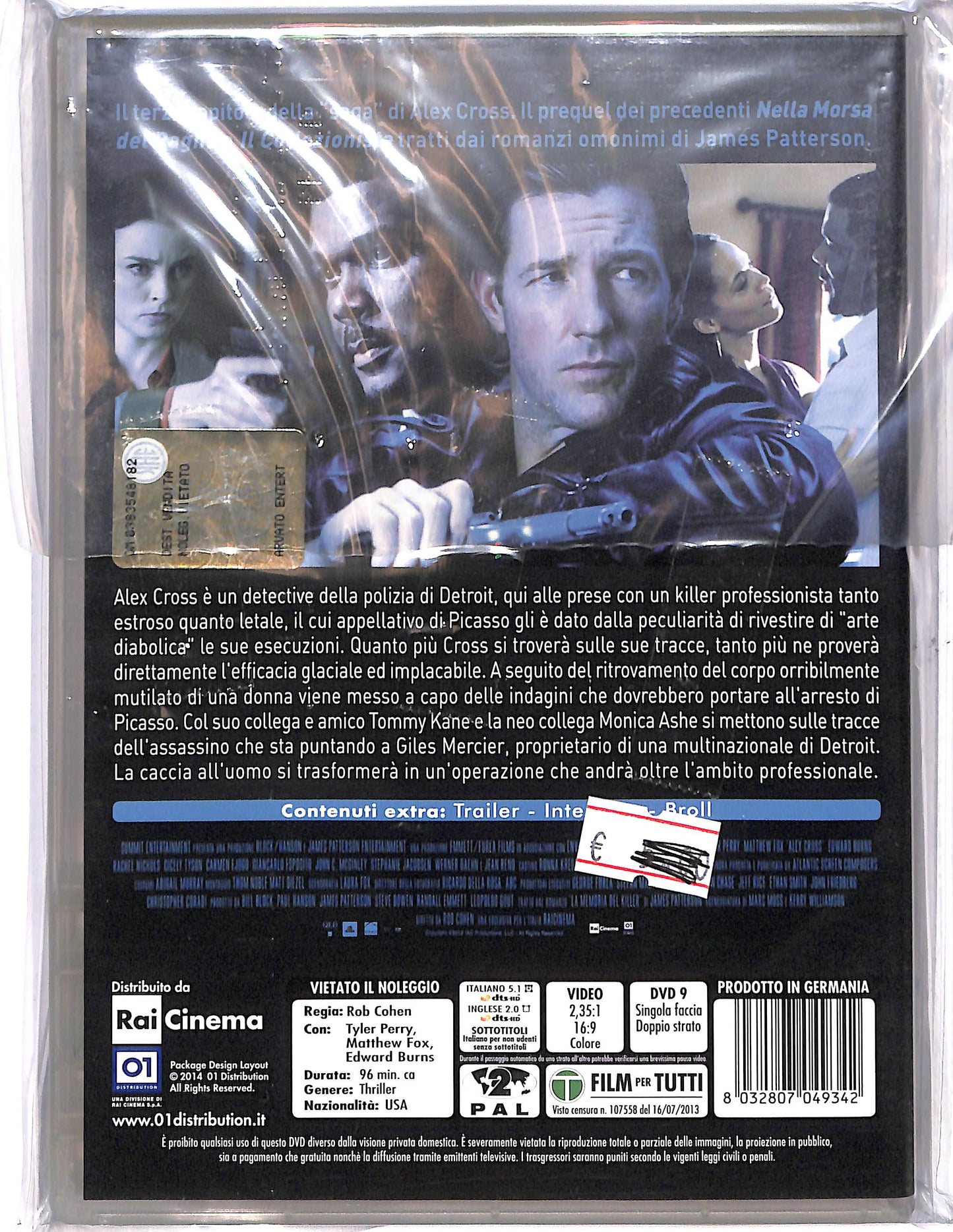 EBOND Alex Cross La memoria del killer NOLEGGIO DVD DB744401