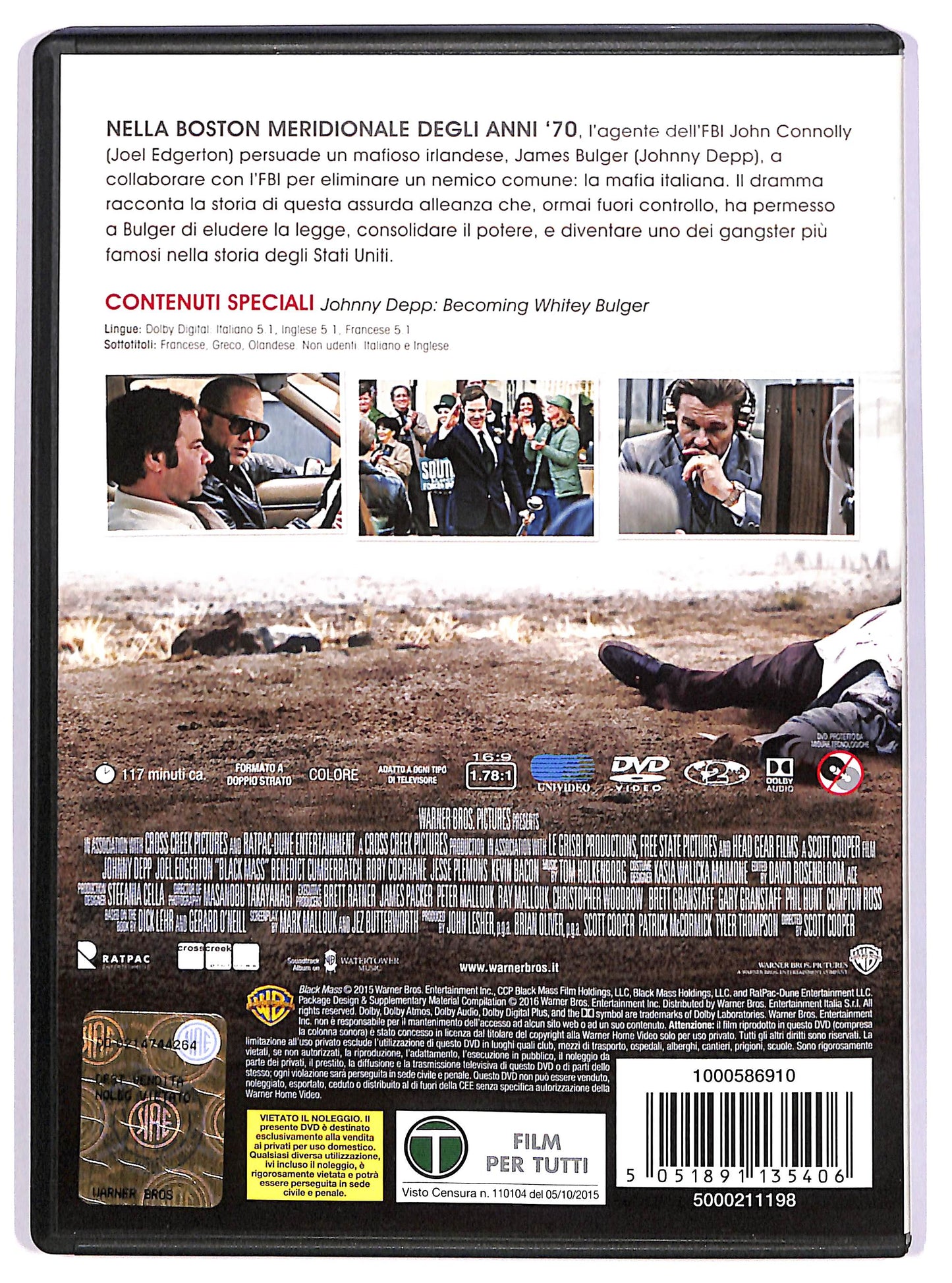 EBOND Black Mass - L'Ultimo Gangster NOLEGGIO DVD DB745303