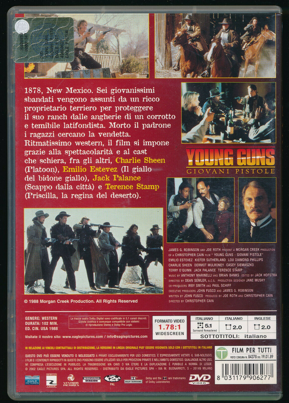 EBOND Young Guns - Giovani Pistole DVD DB745616