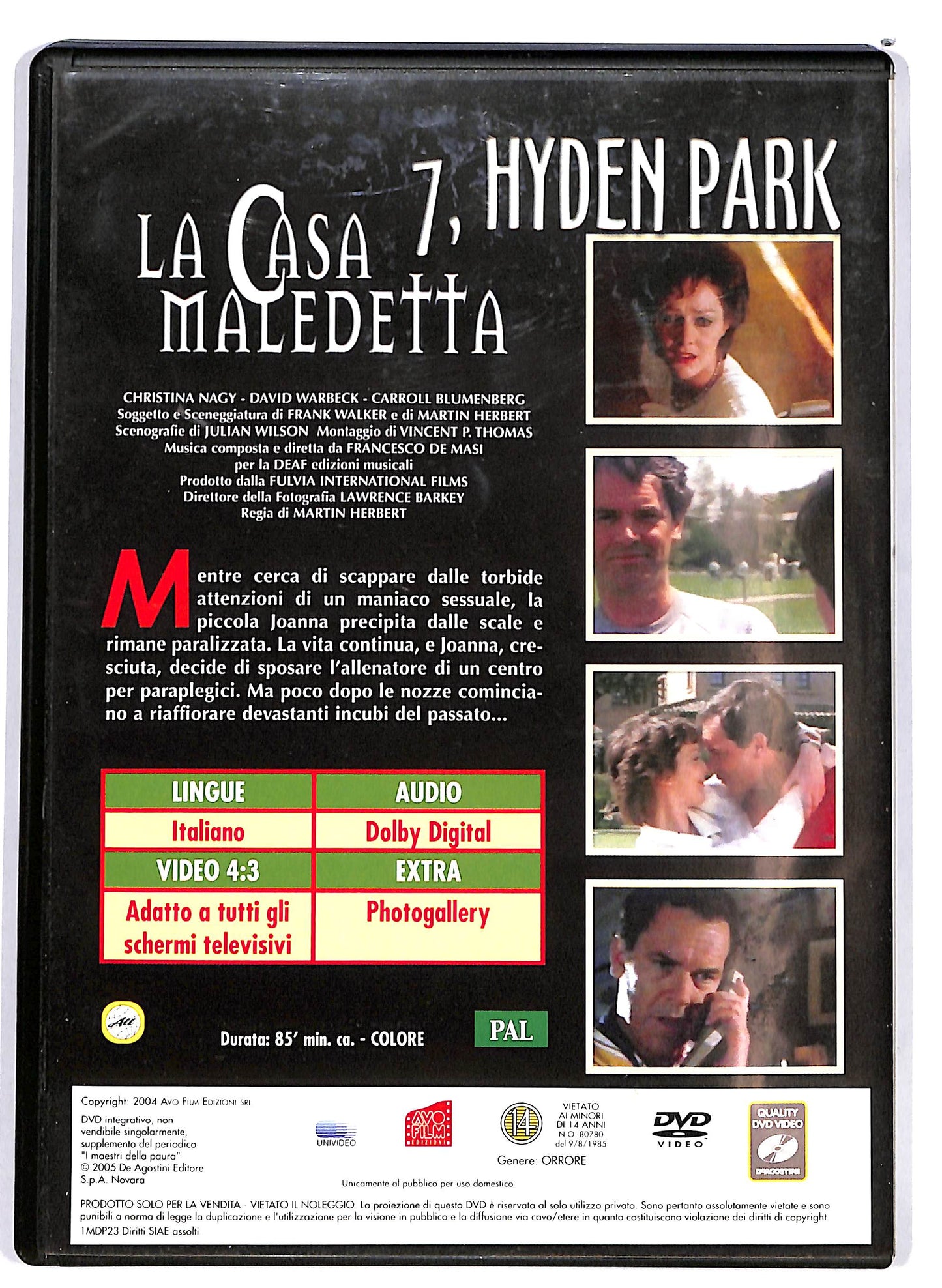 EBOND 7, Hyden Park - La casa maledetta EDITORIALE DVD DB746133