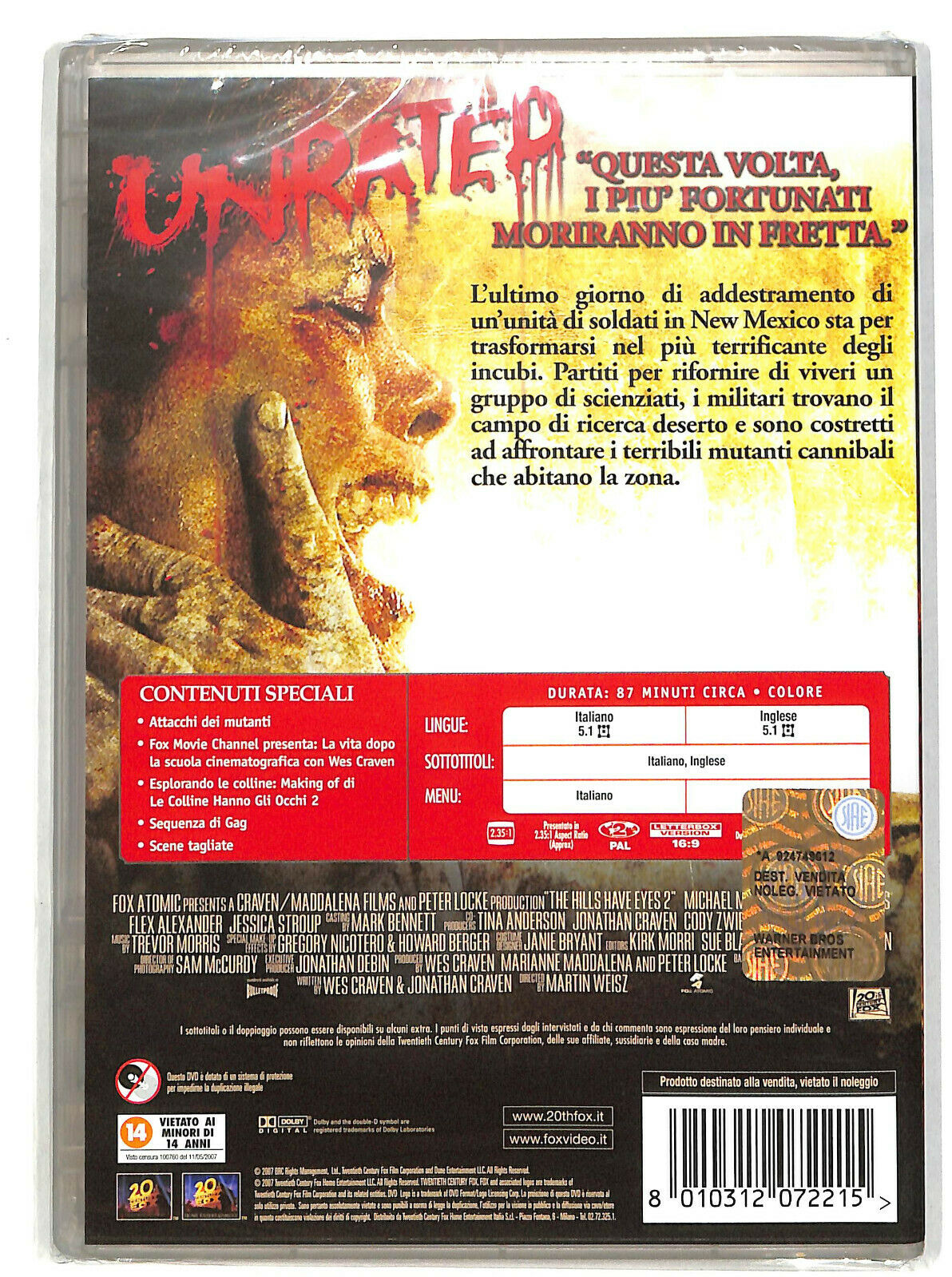 EBOND Le Colline Hanno Gli Occhi 2 (2007) DVD DB746140