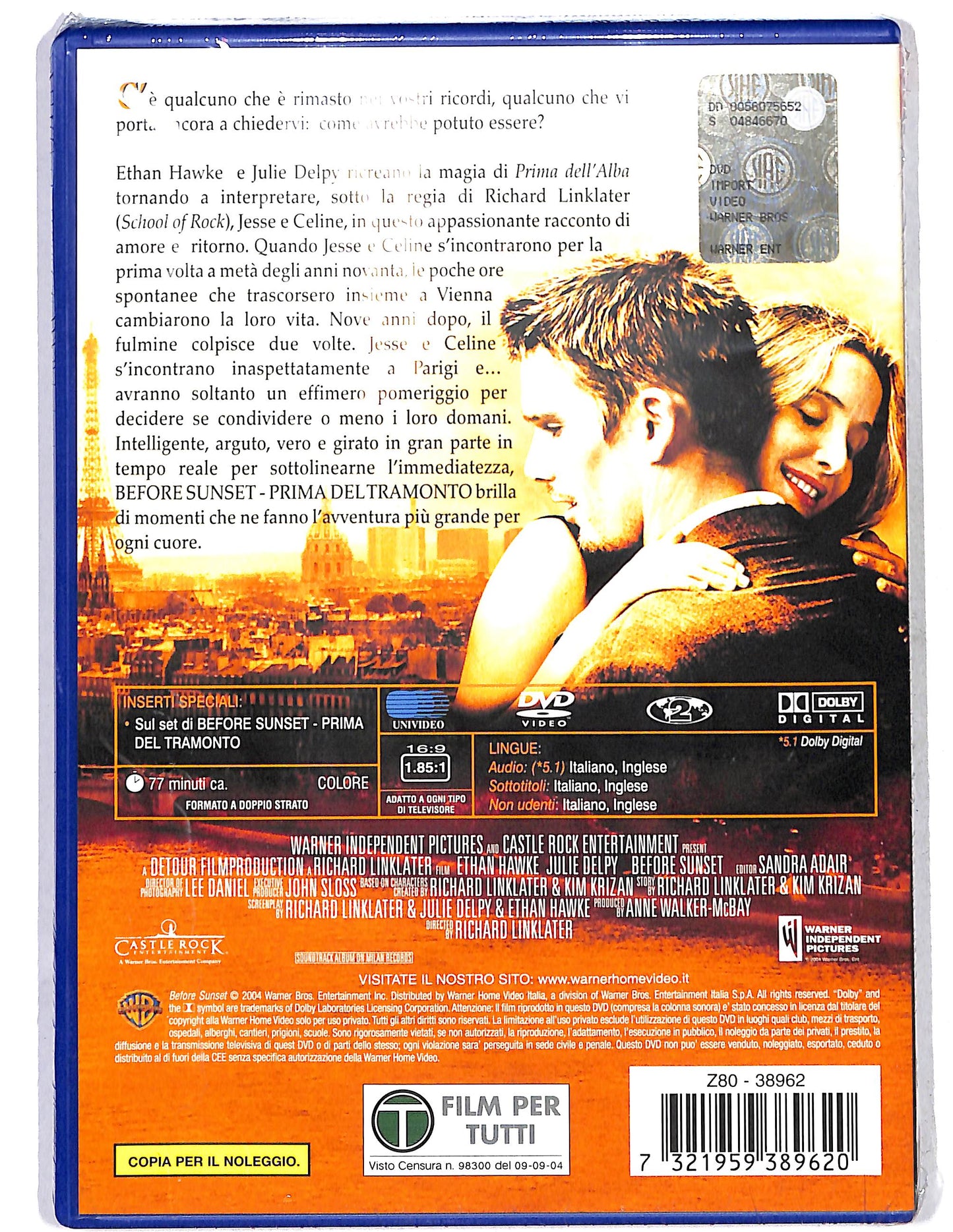 EBOND Before Sunset Noleggio DVD DB746145