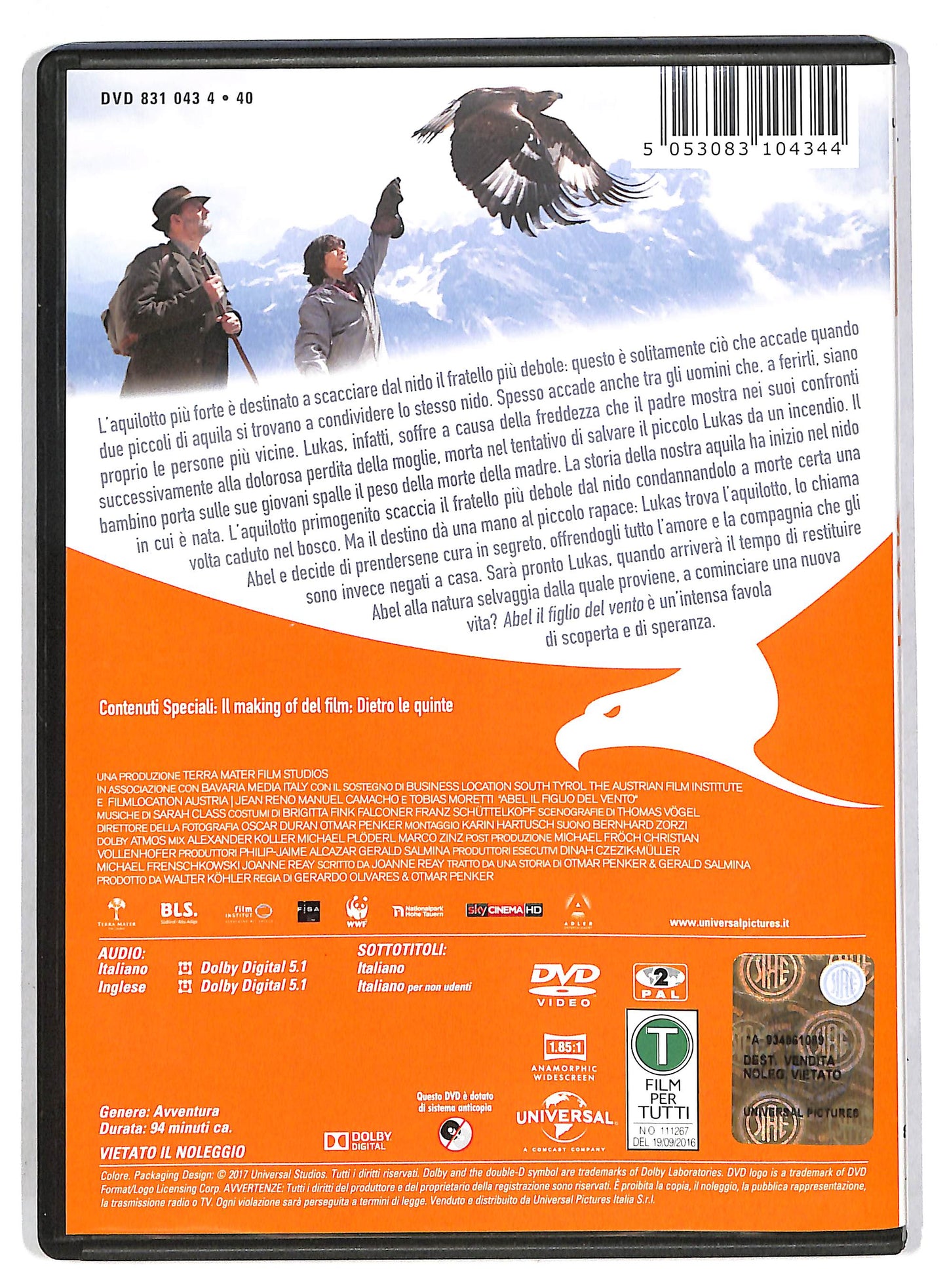 EBOND Abel - Il figlio del vento NOLEGGIO DVD DB746308