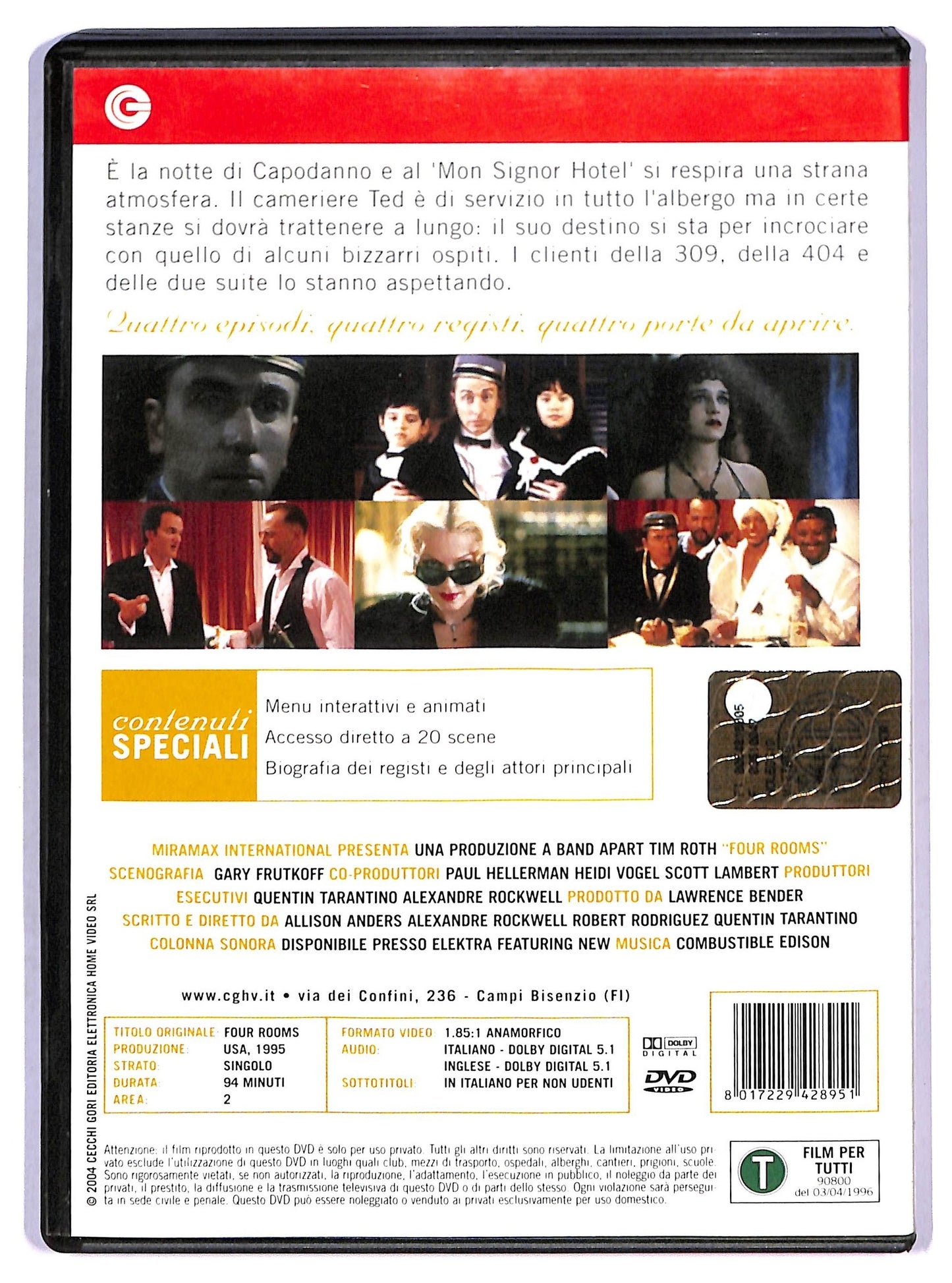 EBOND Four Rooms NOLEGGIO DVD DB746606