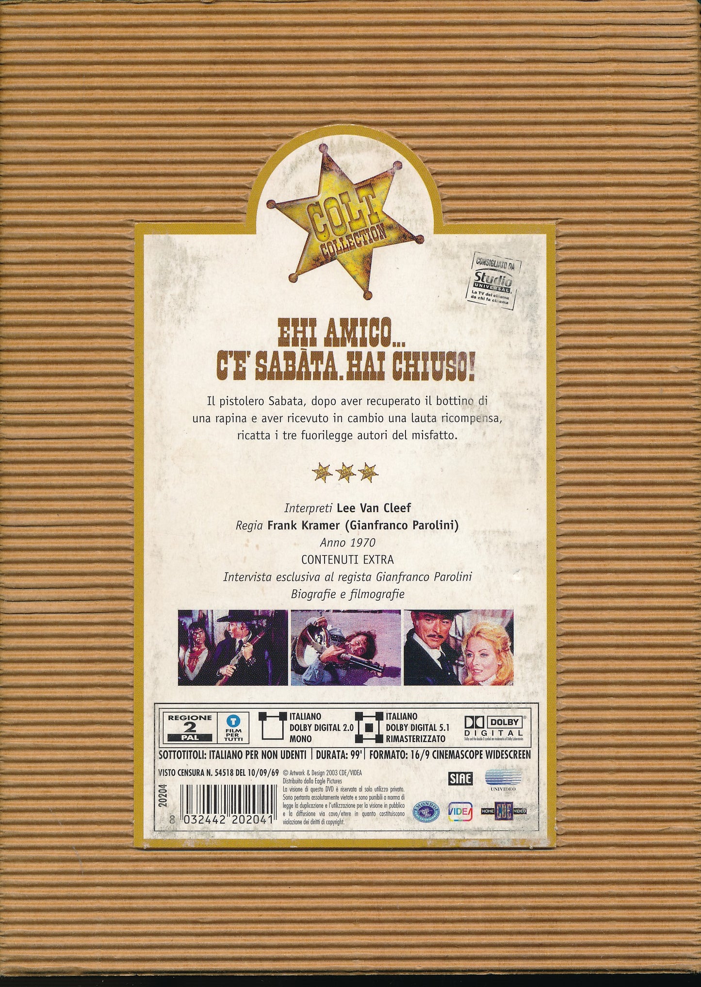 EBOND Ehi Amico...C'e' Sabata.Hai Chiuso DVD DB747119
