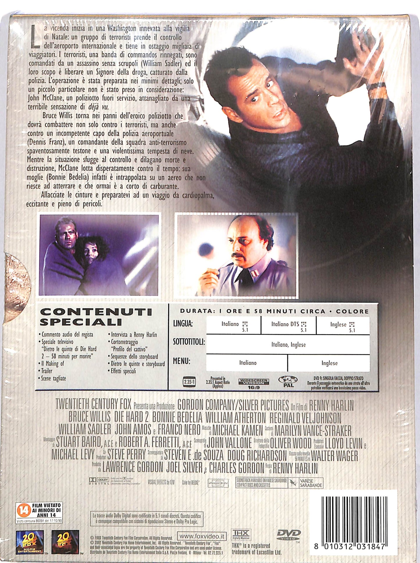 EBOND Die Hard 2 - 58 minuti per morire EDIZIONE SPECIALE NOLEGGIO DVD DB747654