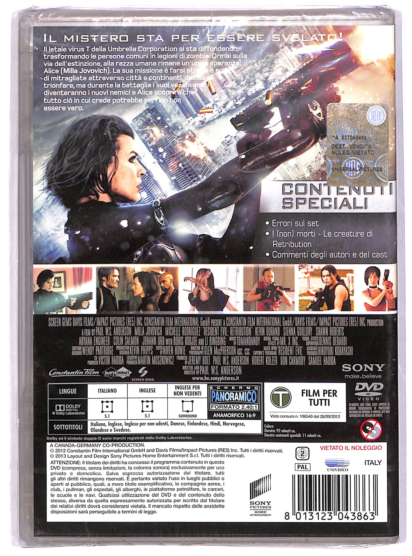 EBOND Resident Evil: Retribution NOLEGGIO DVD DB747703