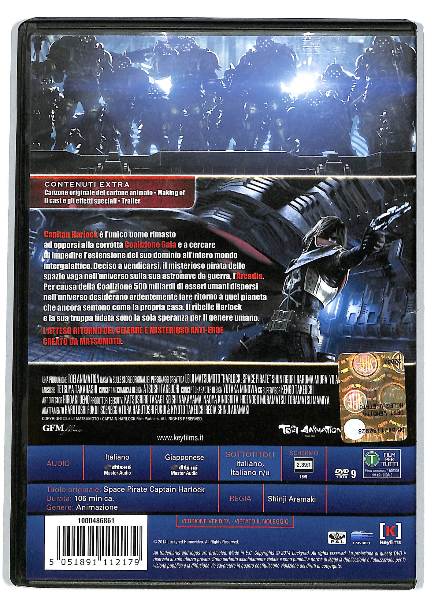 EBOND Capitan Harlock NOLEGGIO DVD DB747729