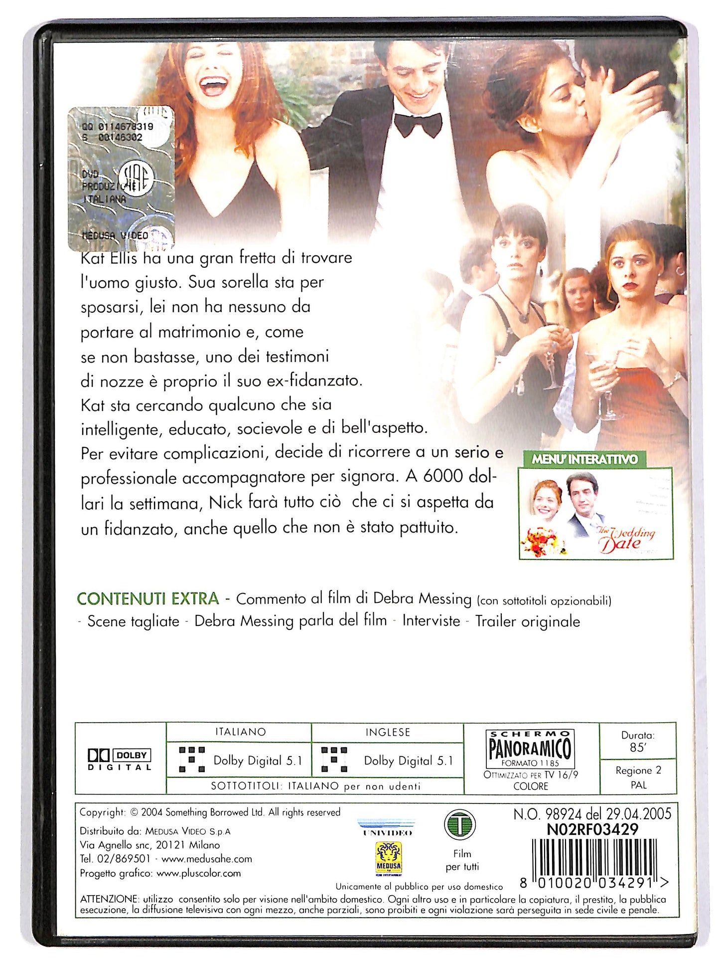 EBOND The Wedding Date NOLEGGIO DVD DB748107