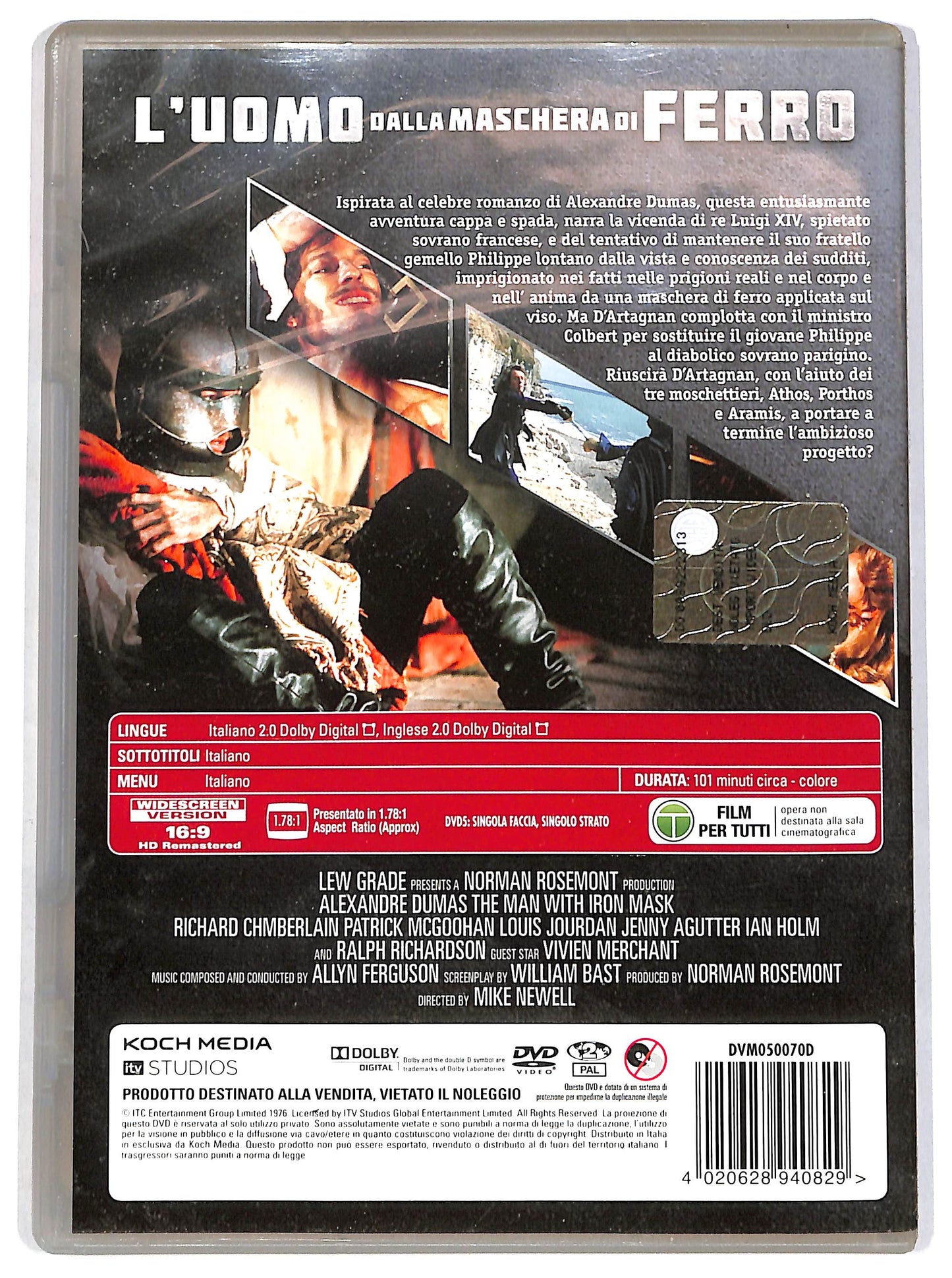 EBOND L'uomo dalla maschera di ferro (film 1977) DVD DB748317