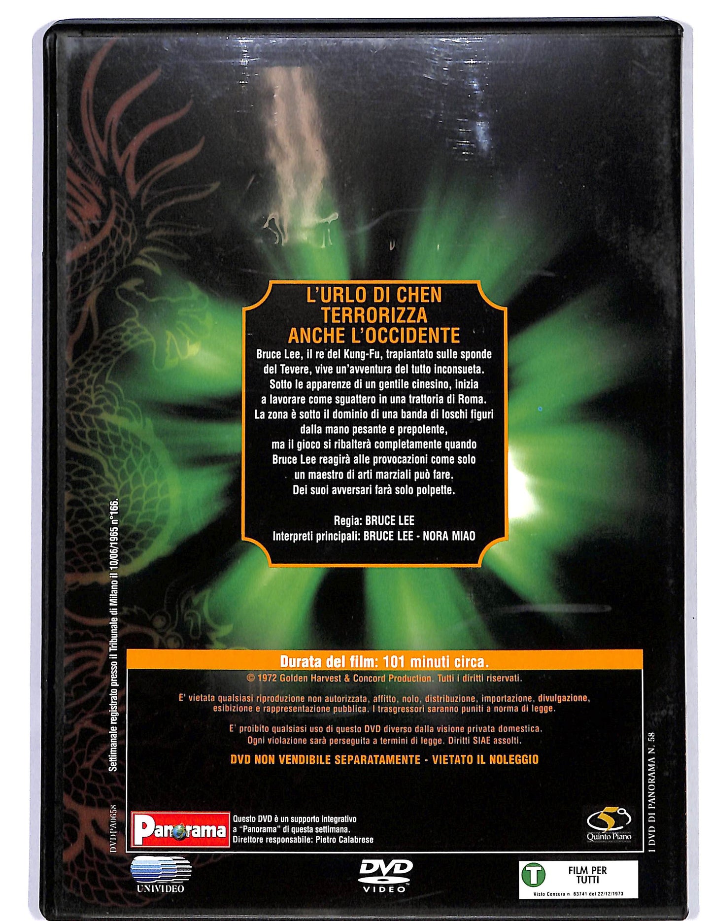 EBOND L'urlo di Chen terrorizza anche l'occidente EDITORIALE DVD DB748323