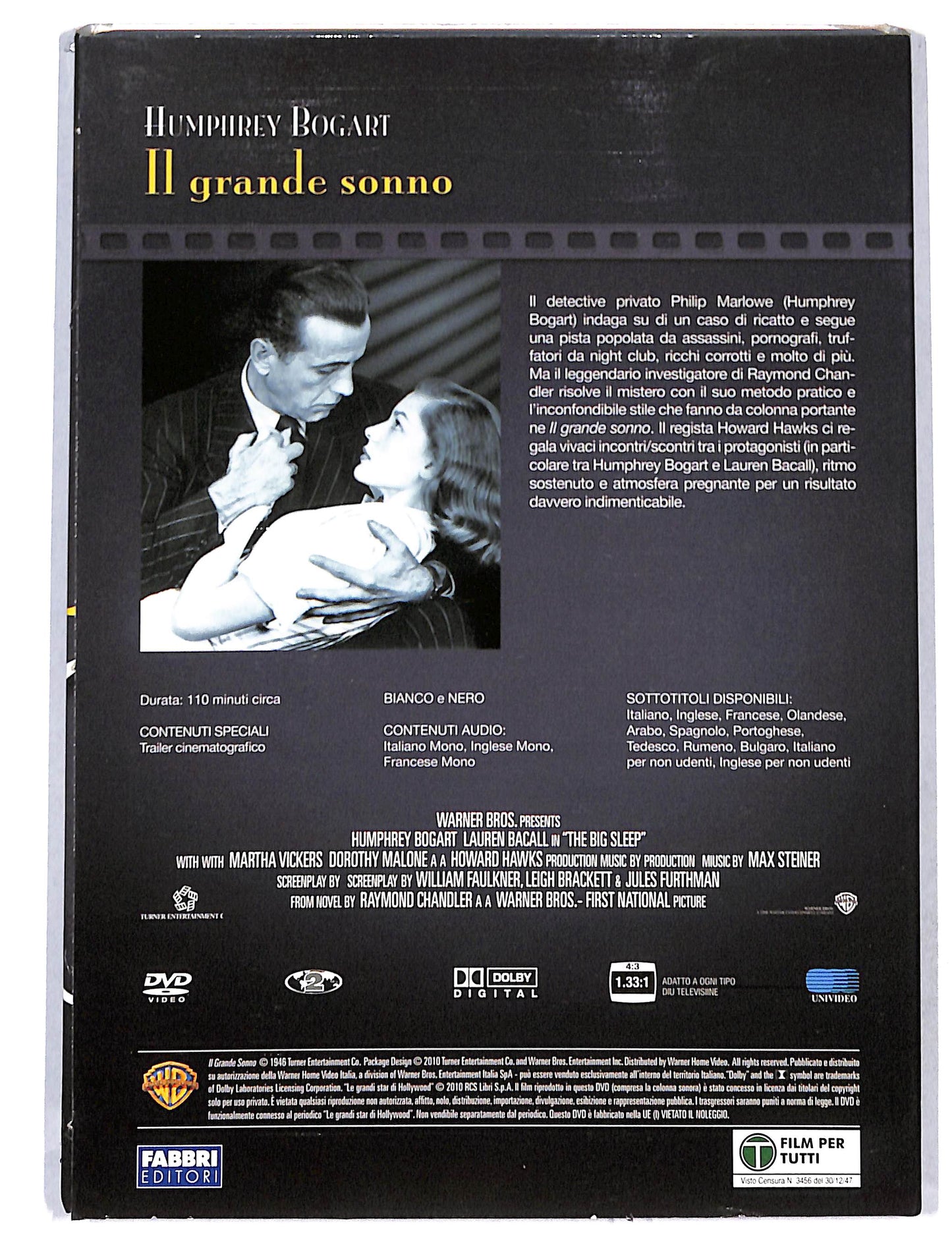 EBOND Le Grandi star di Hollywood - il grande sonno EDITORIALE DVD DB748805